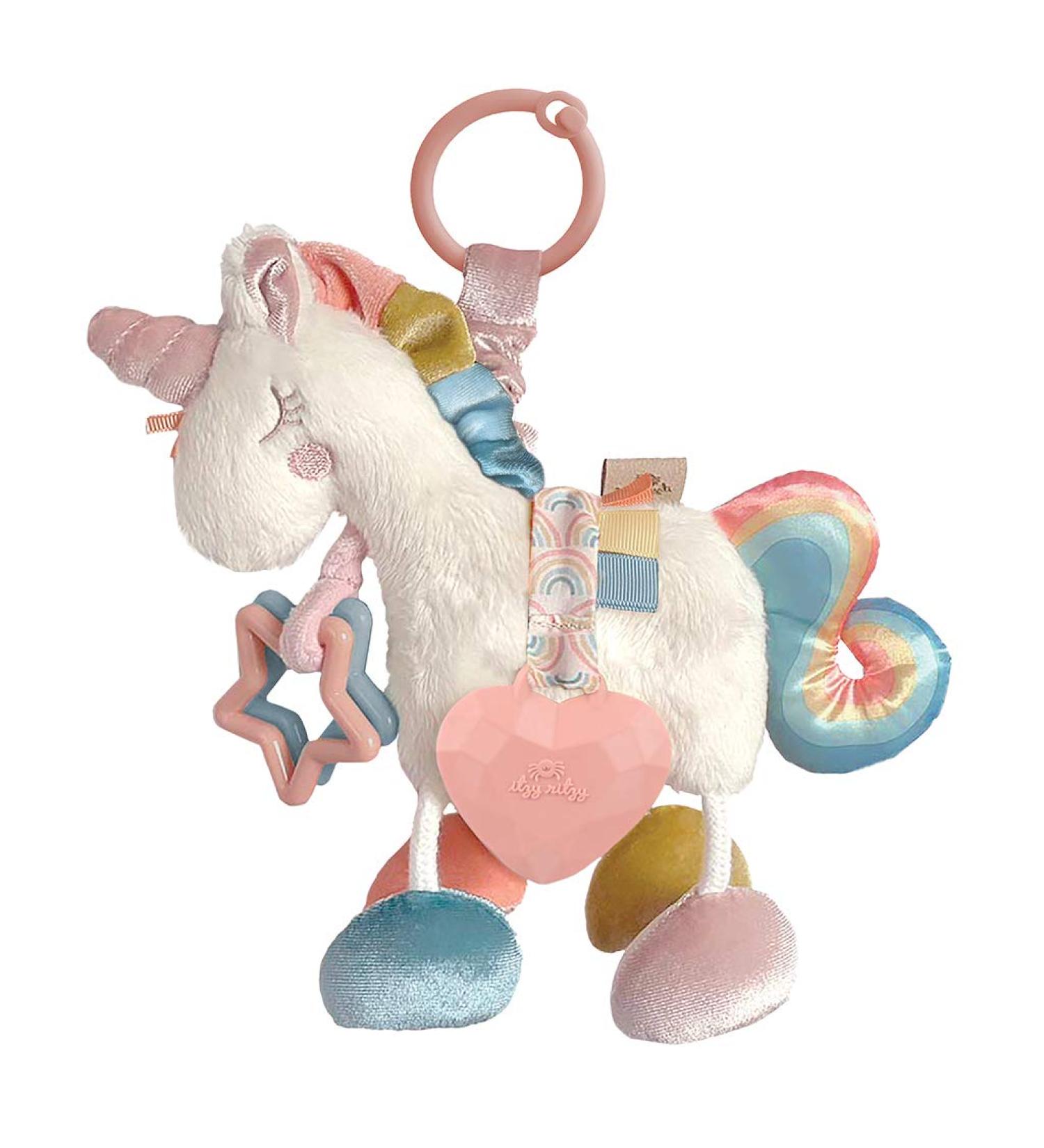 Itzy Ritzy Unicorn Link & Love Activity Plush with Silicone Teether - 0+ Months - Buy Online on GoSupps.com