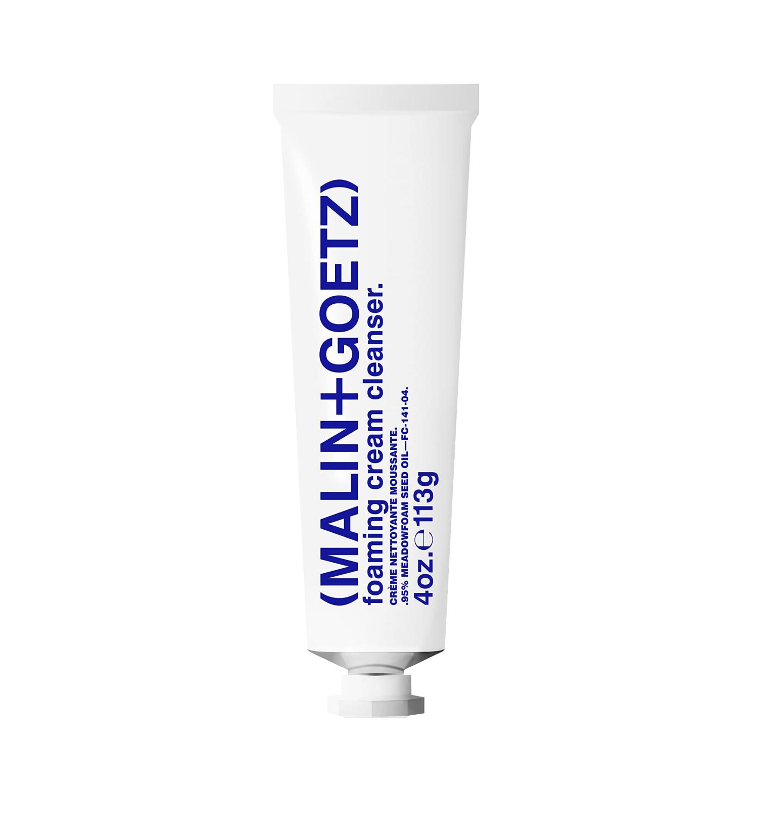 Malin + Goetz Foaming Cream Cleanser - Gentle Vegan Face Cleanser for All Skin Types 4 oz - Soothes & Moisturizes Skin Men & Women - Buy Online on GoSupps.com