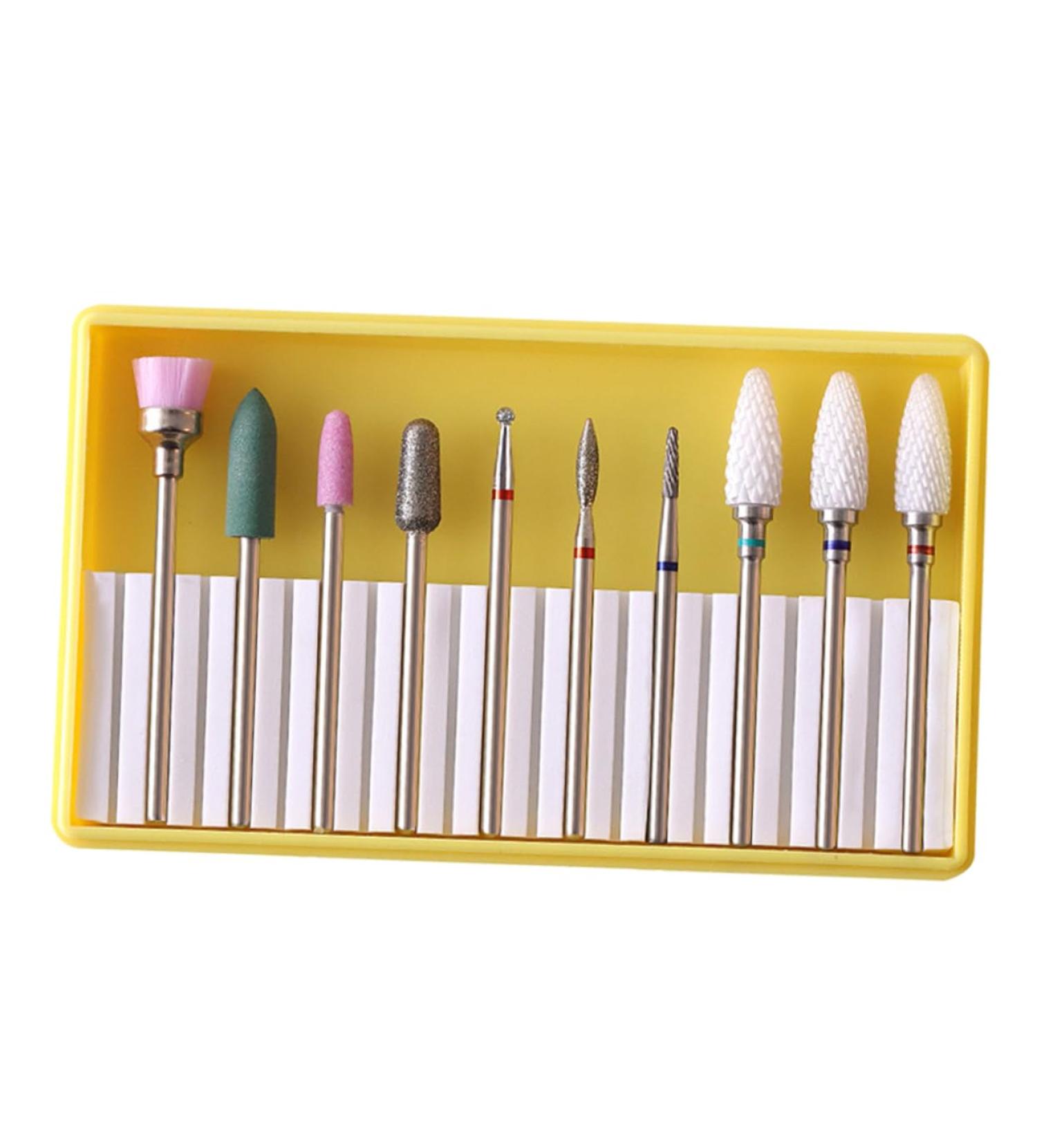 Mikinona 1 Set Nail Drill Bits Acrylic Nail Kit Manicure Sand Tool Manicure Drill Bits Diamond Nail Bit Kit De Pedicure Tools Gel Nail Kits Nails Drill Bits Manicure Pedicure Kit Nail Tools - Buy Online on GoSupps.com