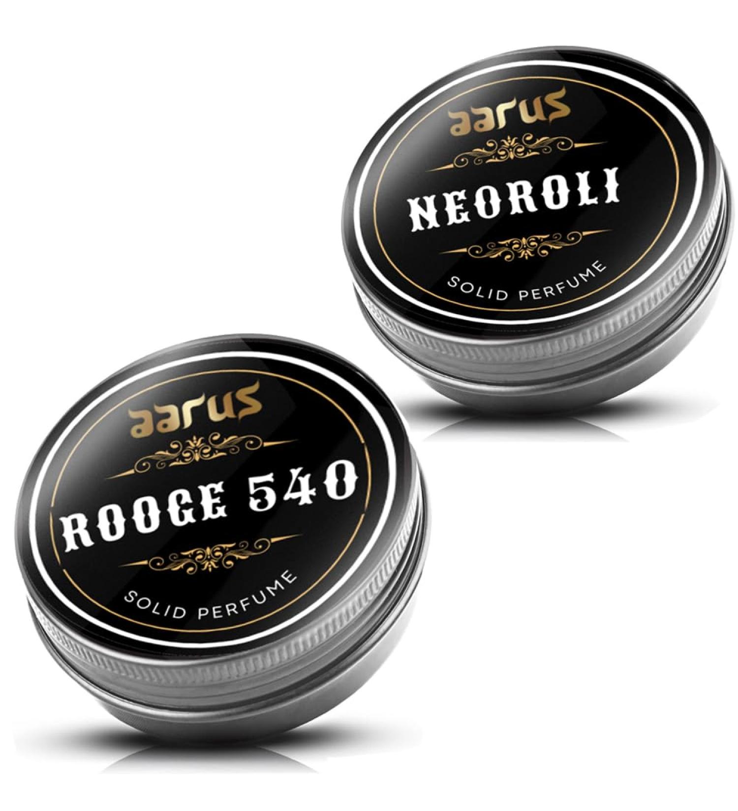 BlueQueen Solid Perfume with Cedar Wood Clary Sage Vetiver Sandalwood Cologne Balm for Men And Women Cologne Balm/2 PCS Rooge 540 And Neoroli Solid Perfume - Buy Online on GoSupps.com