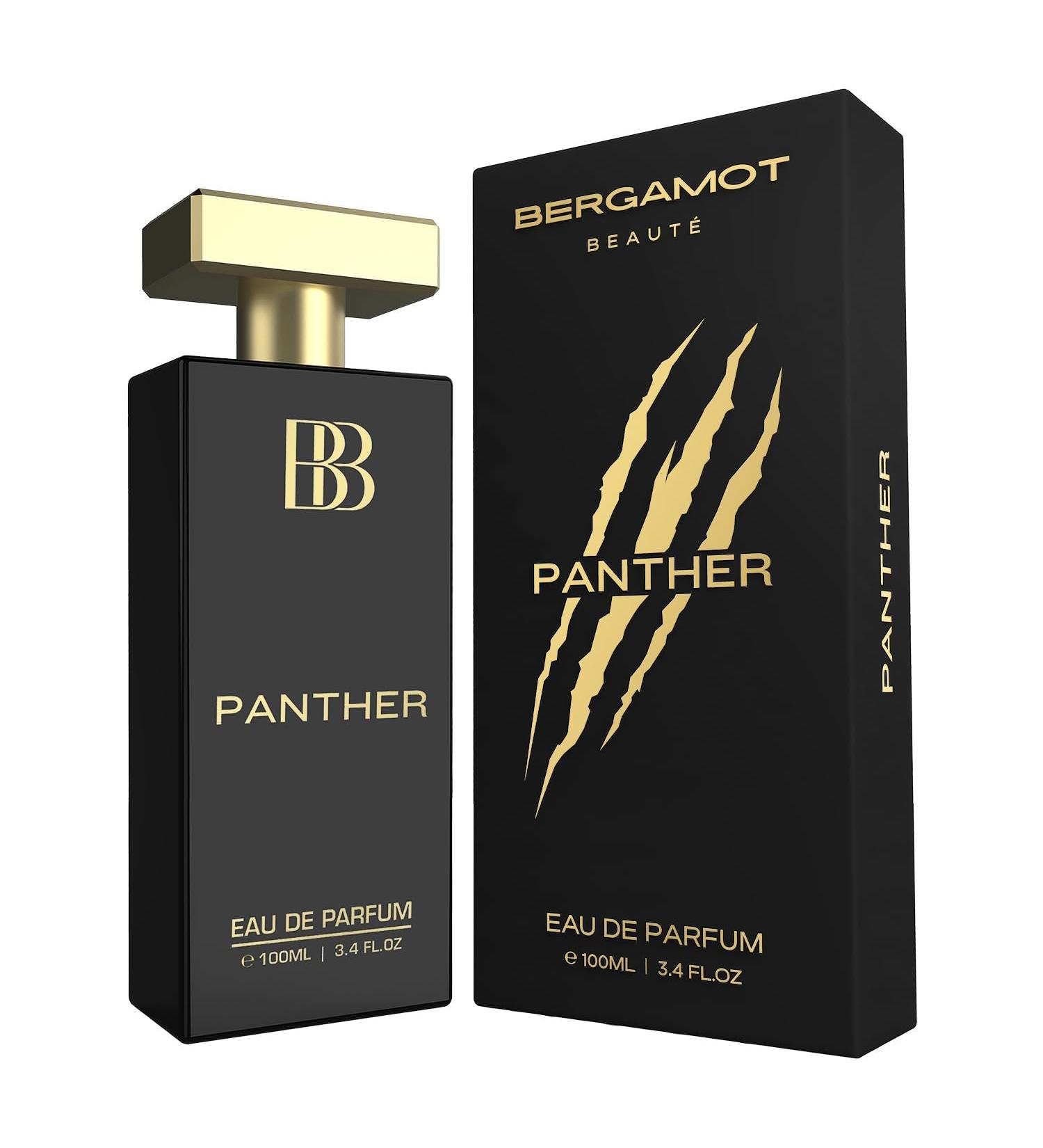 Bergamot Beaute Panther Eau De Parfum | Best Perfume for Men with Patchouli and Musky Long Lasting Premium Fragrance for Man EDP 3.38 fl.oz - Buy Online on GoSupps.com