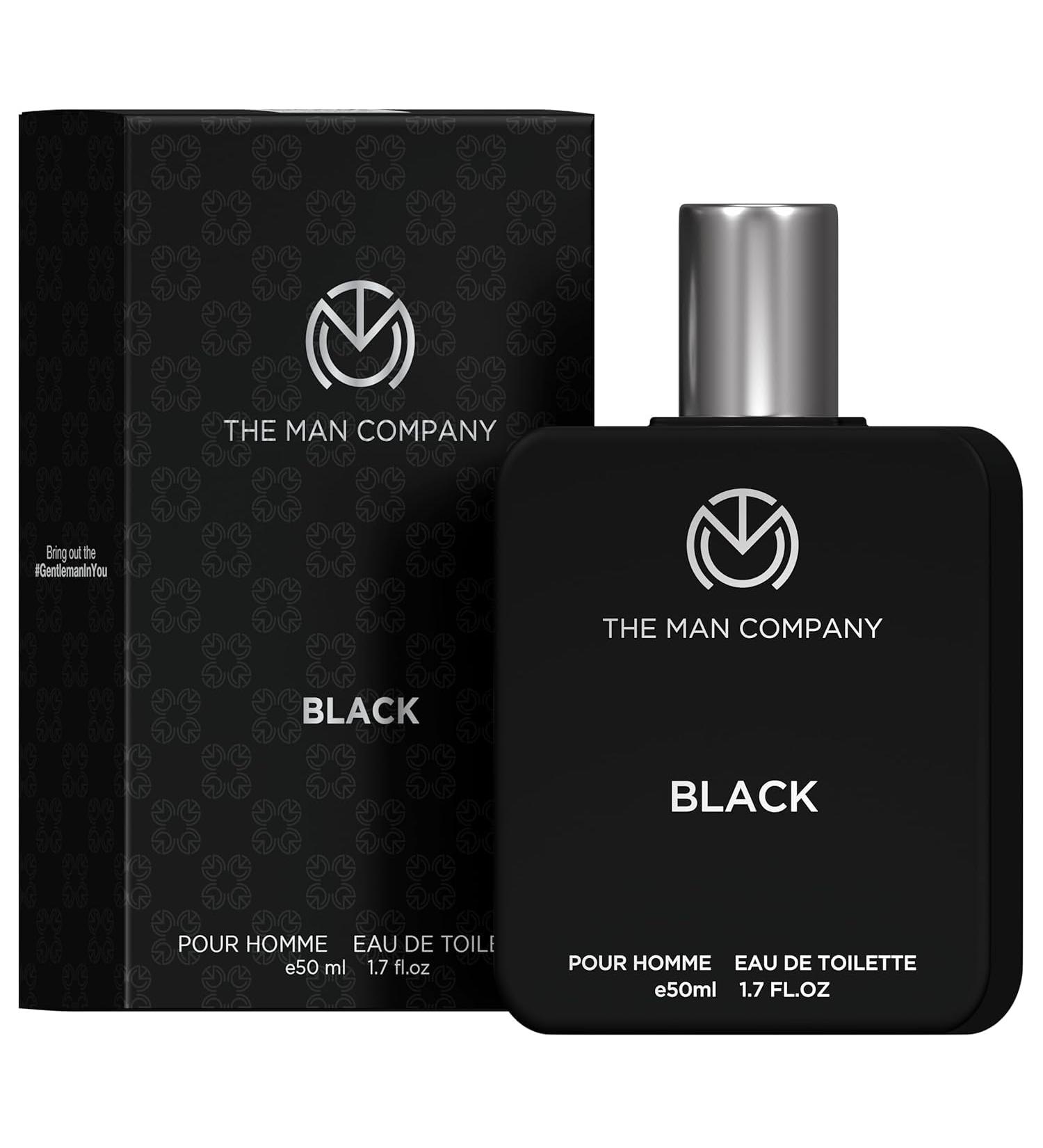 The Man Com.pany Black Edt Perfume For Men - 50Ml Premium Long Lasting Fragrance Spray Gift For Him - Fresh - Buy Online on GoSupps.com