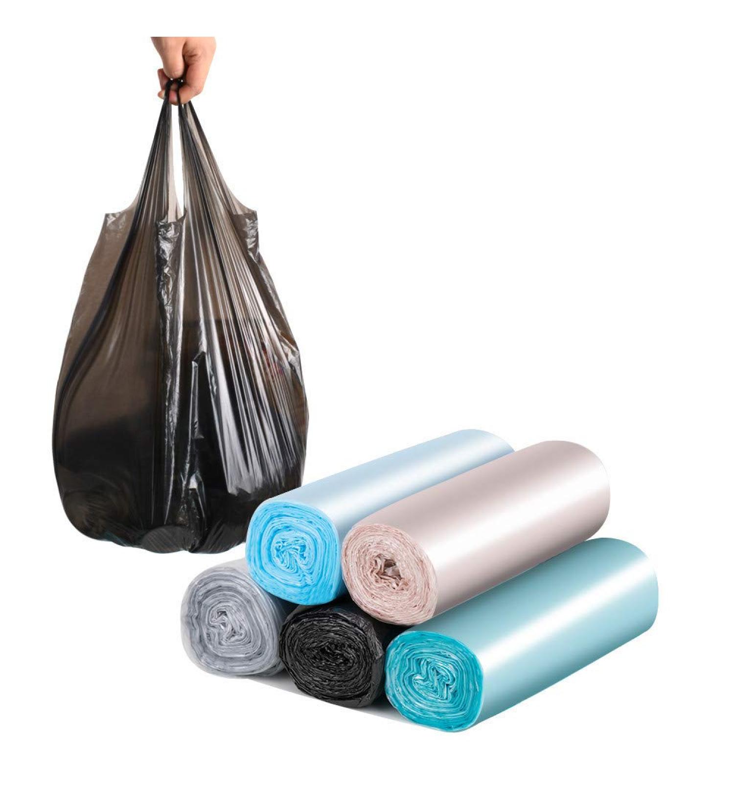 100 Count 4 Gallon Small Trash Bags for Office, Kitchen, Bedroom - Strong Rubbish Bags for Wastebaskets - 15L Capacity - Buy Online on GoSupps.com