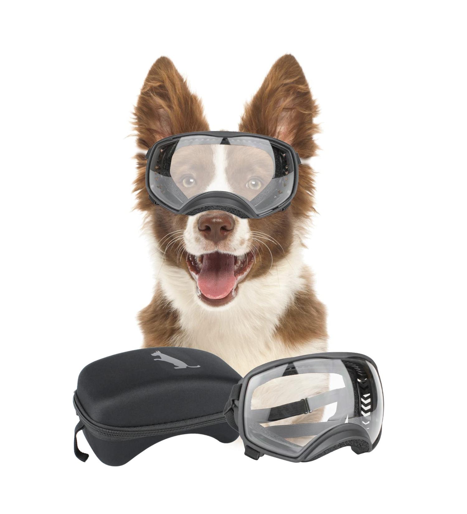 Shop Namsan Dog Glasses - UV Protection & Wide Vision for Large Dogs | Adjustable & Comfortable Safety Sunglasses - Buy Online on GoSupps.com