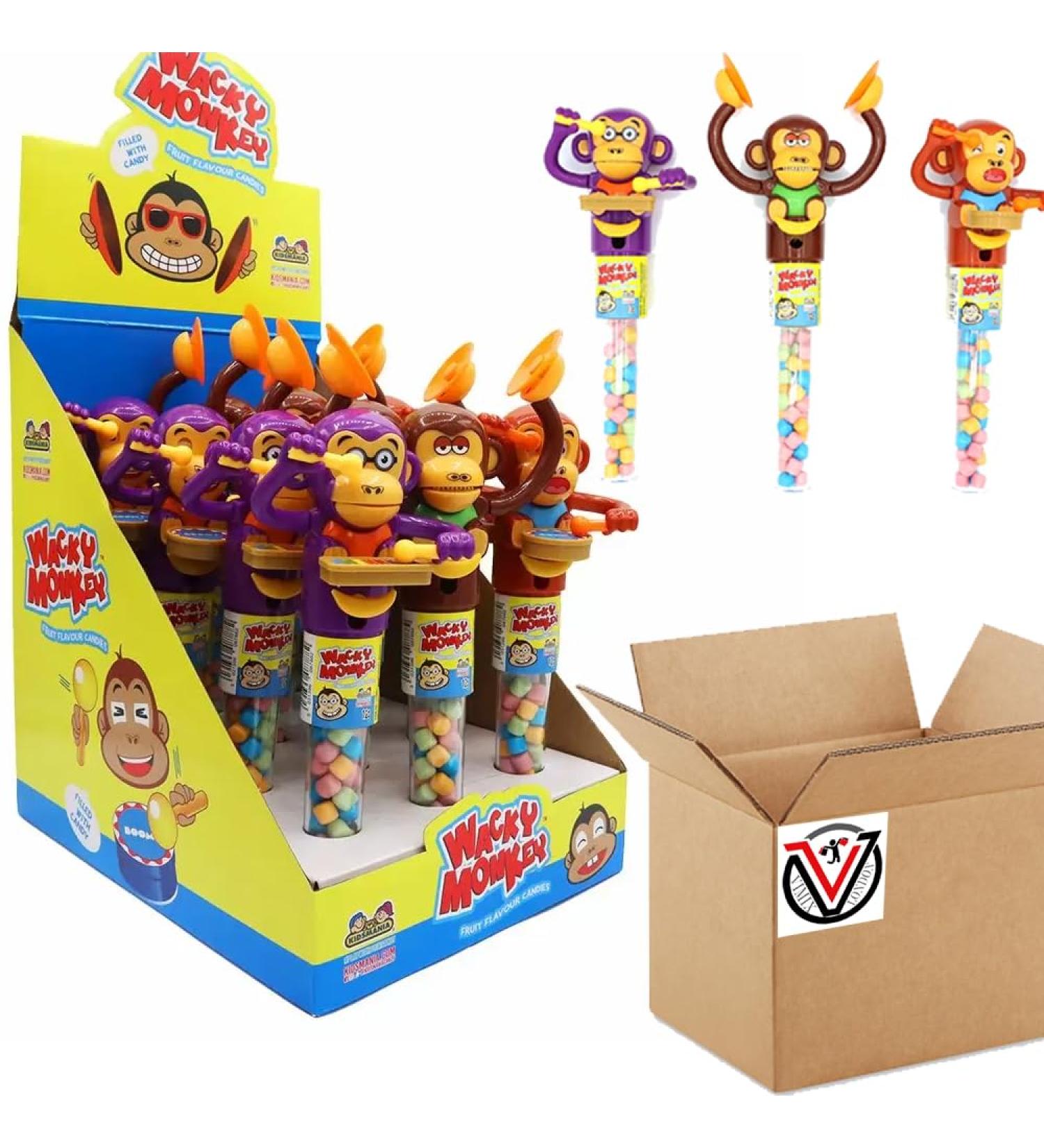 Wacky Monkey 12 x 12g (Full Box) - Fruit Flavoured Candies | VIMIX - Buy Online on GoSupps.com