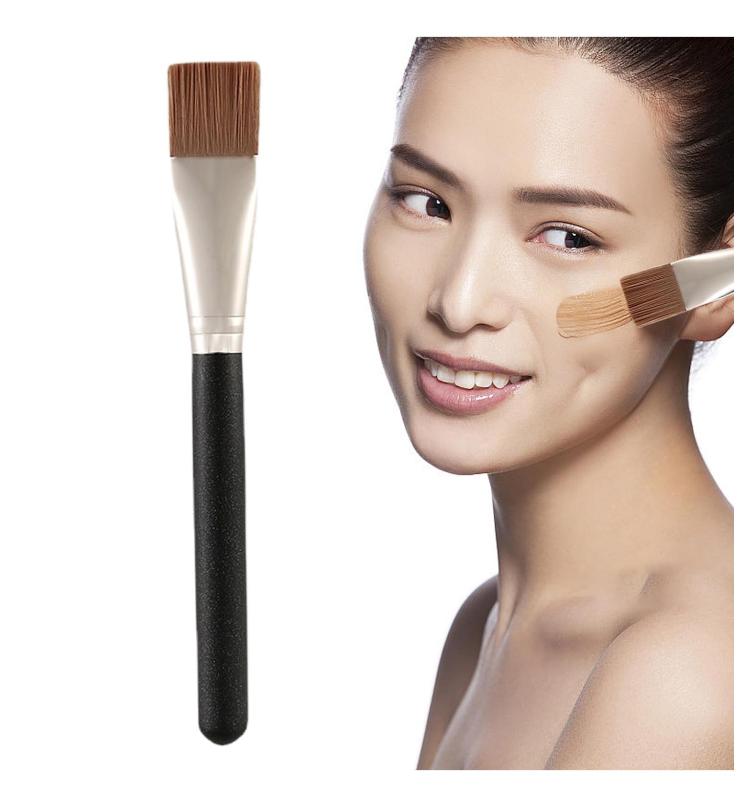 Foundation Brushes Emulsion Cosmetics Portable Brushes with Flat Tip Women Making up Brush for Pre-Makeup Foundation Masque Cream Concealer Foundation Cream Rowces - Buy Online on GoSupps.com