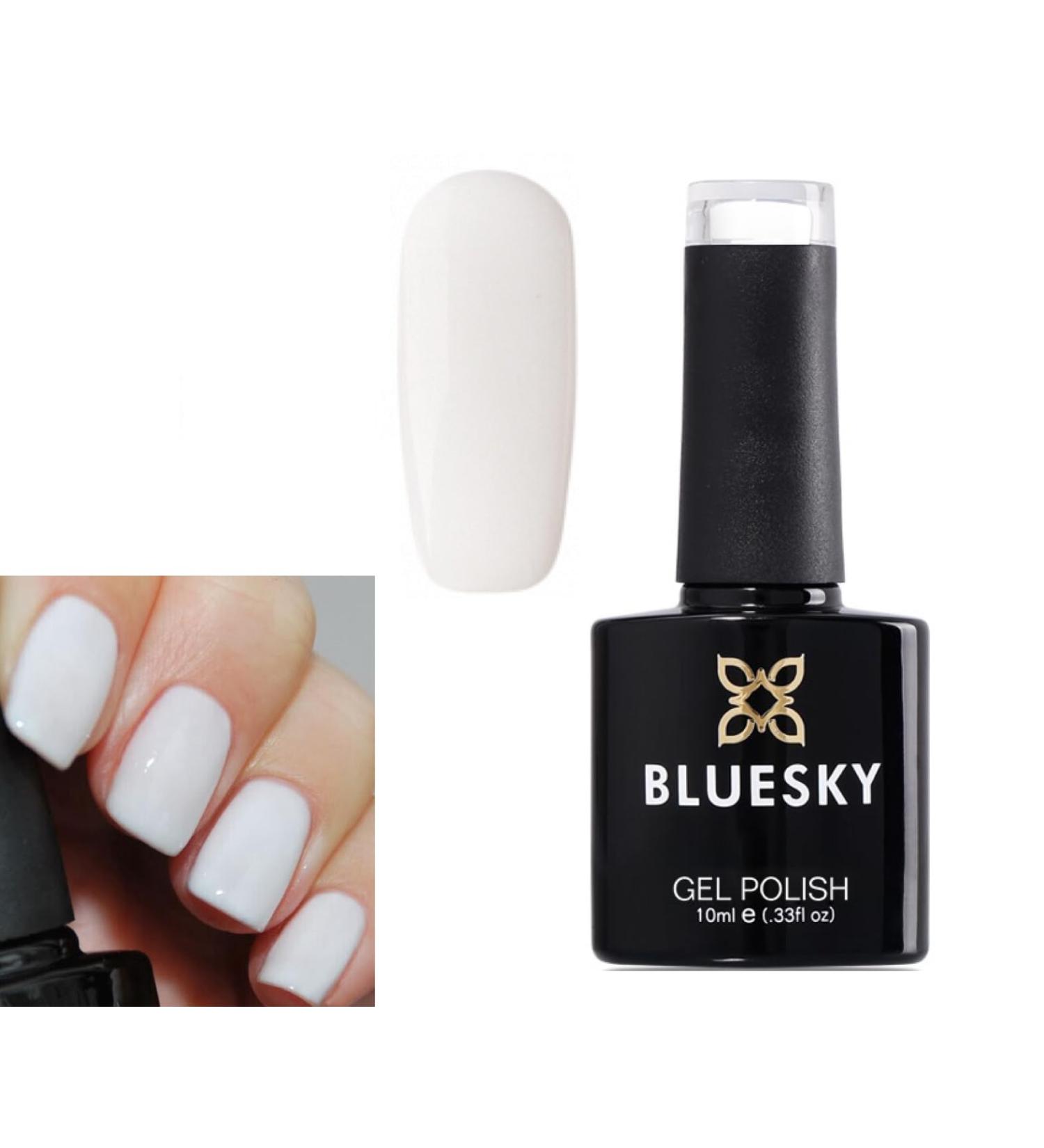 Bluesky White Pearl A41 Gel Nail Polish 10ml | UV-LED Soak-Off + 2 Shine Wipes | International Shipping Available - Buy Online on GoSupps.com