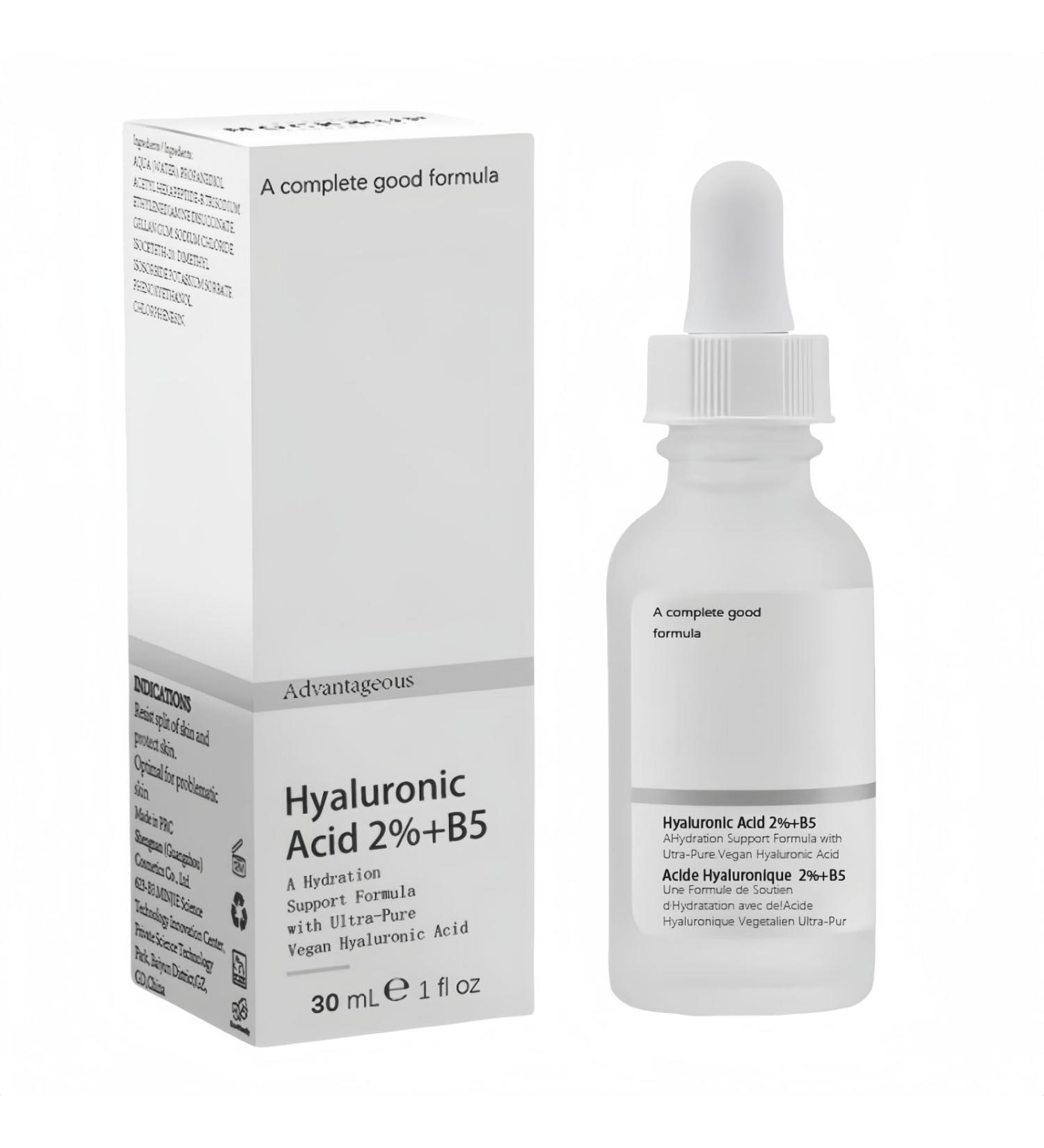 Hyaluronic Acid 2% + B5 Facial Serum - Deep Hydration Moisturizing & Repair for Dry Skin - 30ml - Buy Online on GoSupps.com