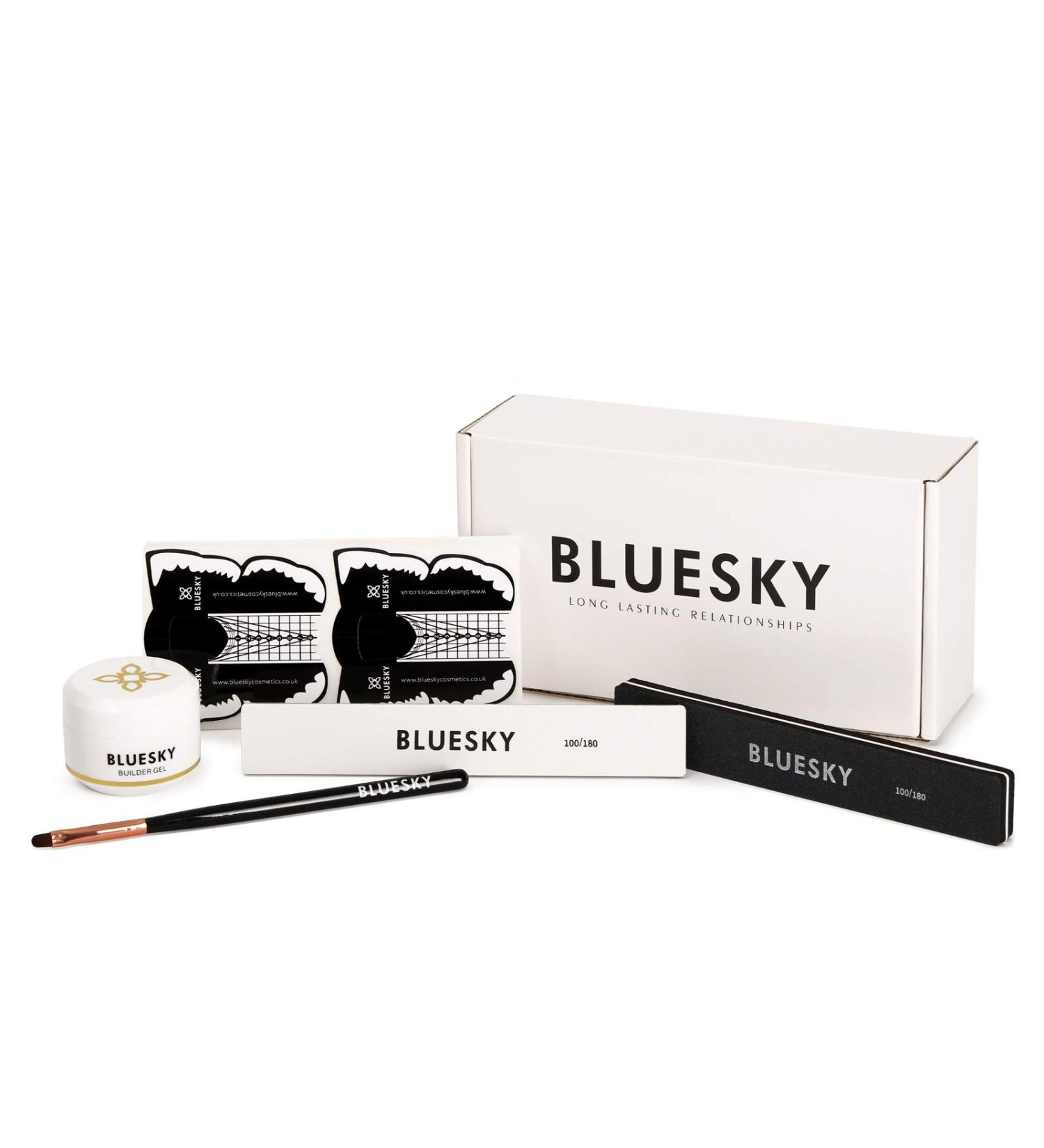 Bluesky Builder Gel Nail Extension Kit Soft Clear Pink 30ml Perfect for Beginners & Professionals. Contains: Builder Gel 30ml 50 Nail Form Stickers Nail File Nail Buffer Nail Extension Brush - Buy Online on GoSupps.com