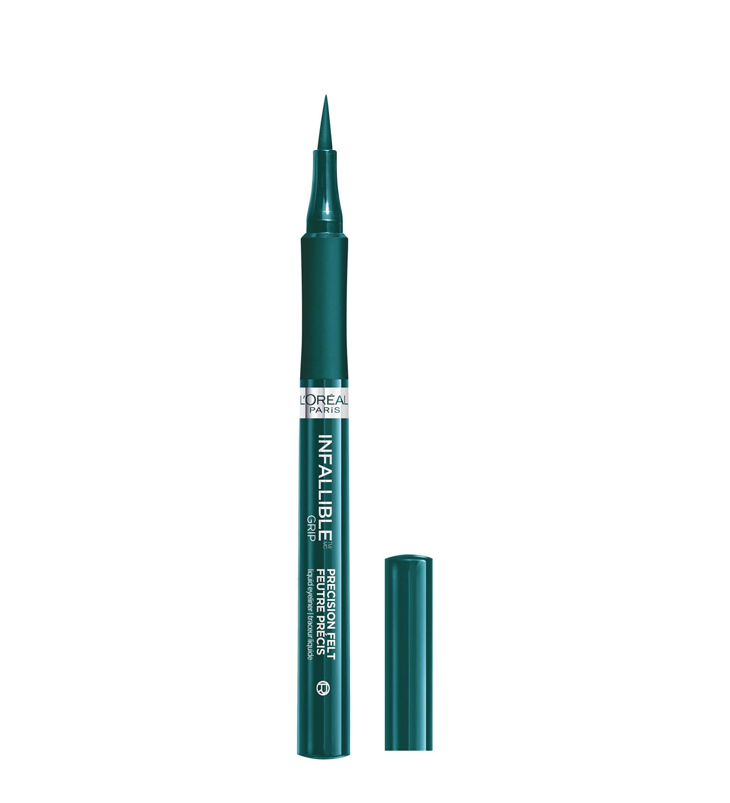 L'Or al Paris Infallible Grip Precision Felt Eyeliner - Green 0.03 fl oz | Smudge-Resistant, Long-Lasting, Waterproof - Buy Online on GoSupps.com