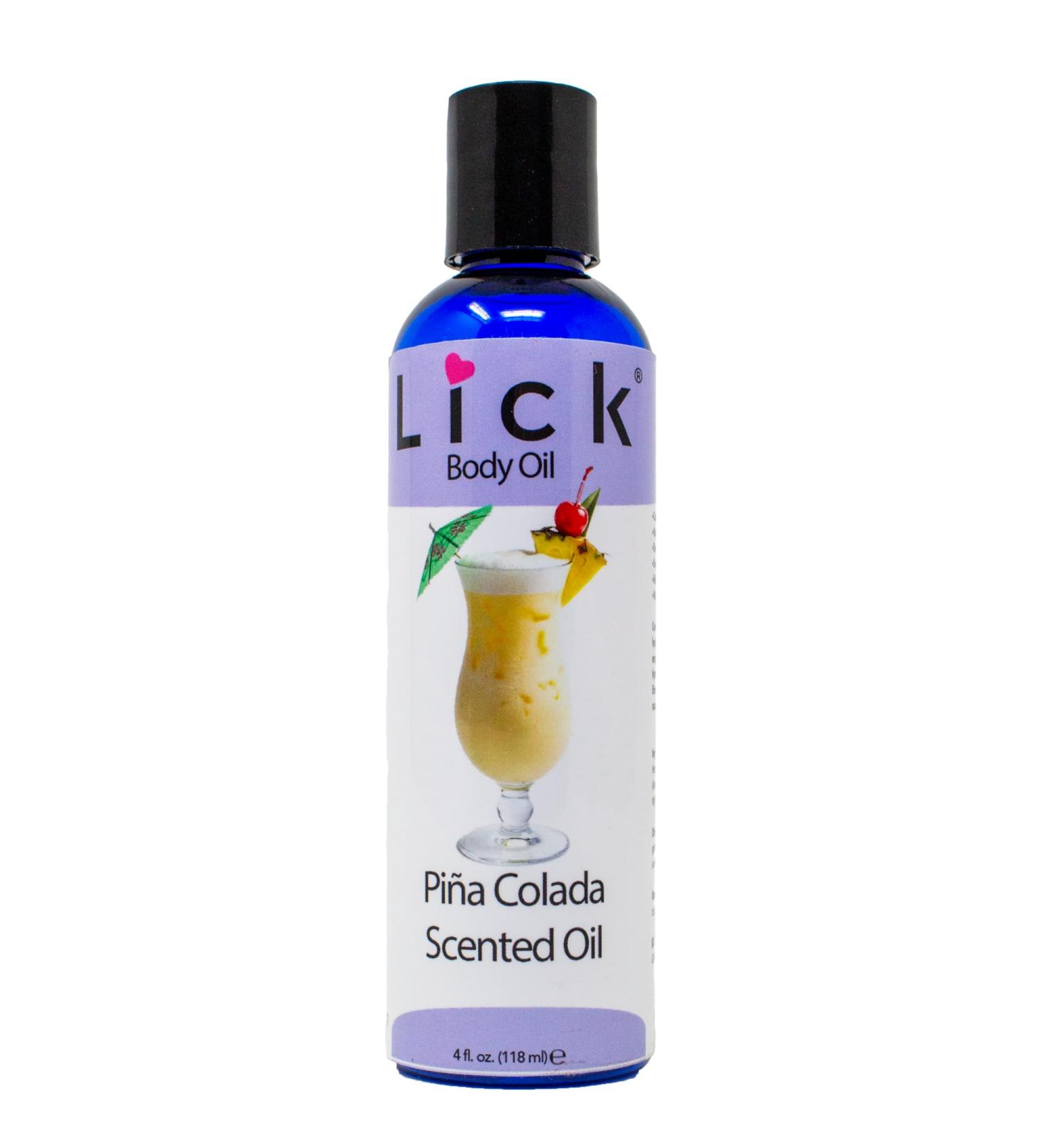 LICK Pina Colada Scented Body Oil - Luxurious Hydrating Oil for Radiant Skin Enriched with Natural Castor Almond Jojoba Oils Vitamin E. Ideal for Women Daily Care 4 fl oz. - Buy Online on GoSupps.com