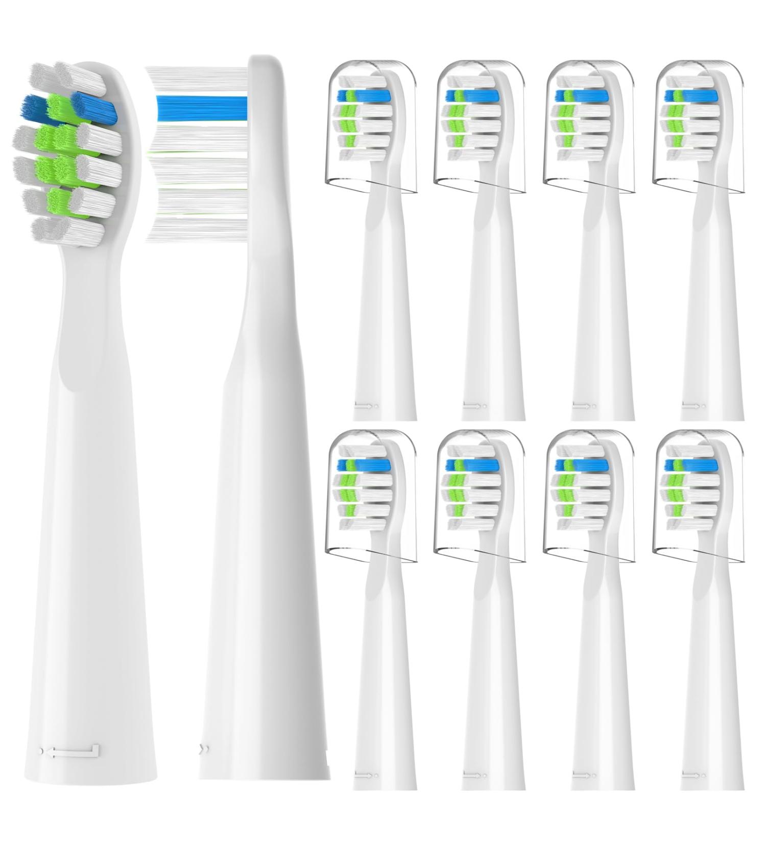 10 Pack Soft Brush Replacement Heads for Bitvae D2 Electric Toothbrush - Compatible Toothbrush Heads - Buy Online on GoSupps.com