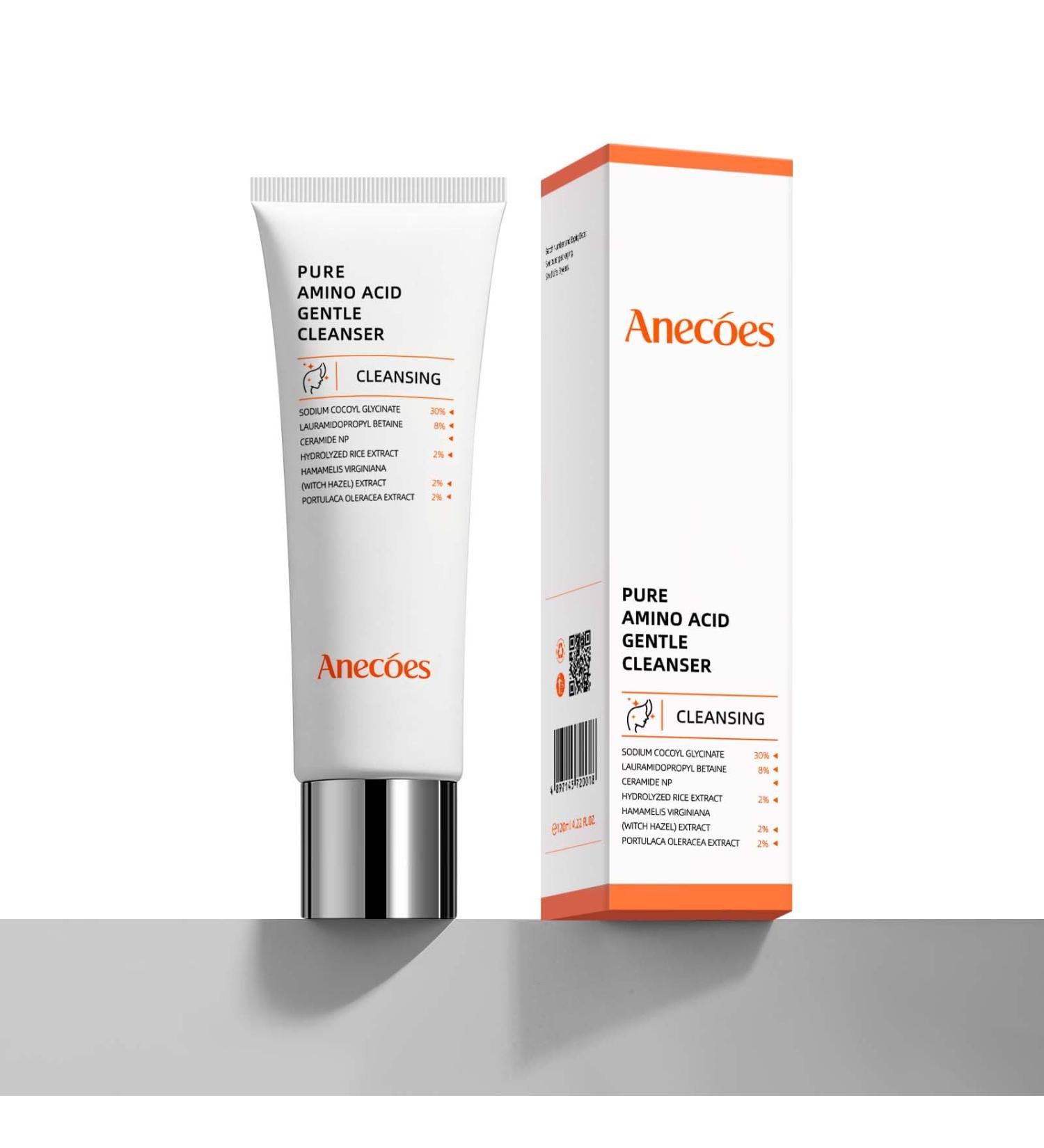ANECOES Gentle Mild Facial Cleanser - Deep Cleansing Moisturizing Hydrating redness relief Strengthen Repair Skin Barrier for sensitive skin Daily Skincare for women&men (4.22 FL.OZ) - Buy Online on GoSupps.com