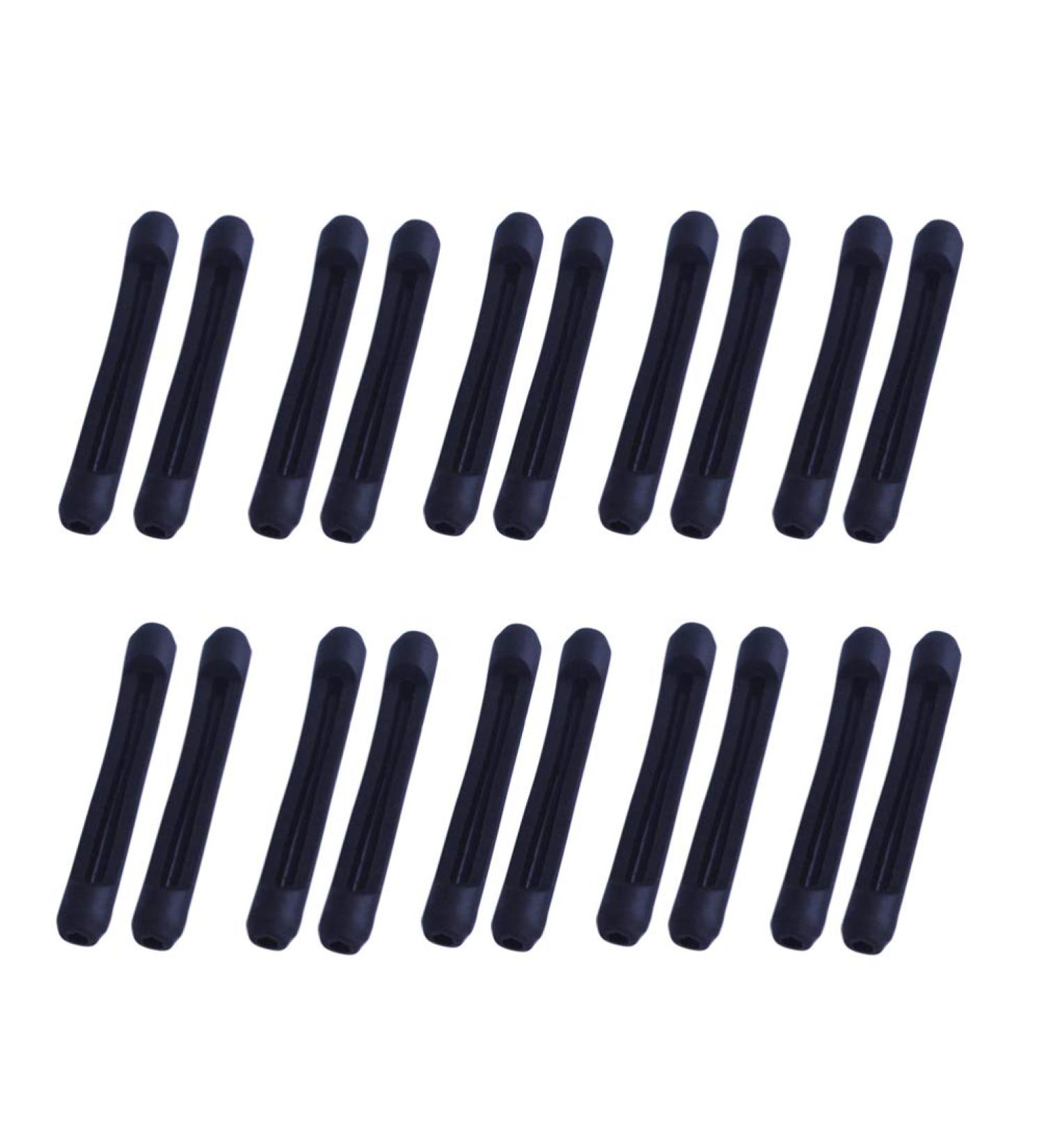 Eyeglass Accessories 20 Pairs Eyeglasses Temple Tips Silicone Non Slip Eyewear Leg Cover Glasses Accessories (Black) Over Glasses Sunglasses - Buy Online on GoSupps.com