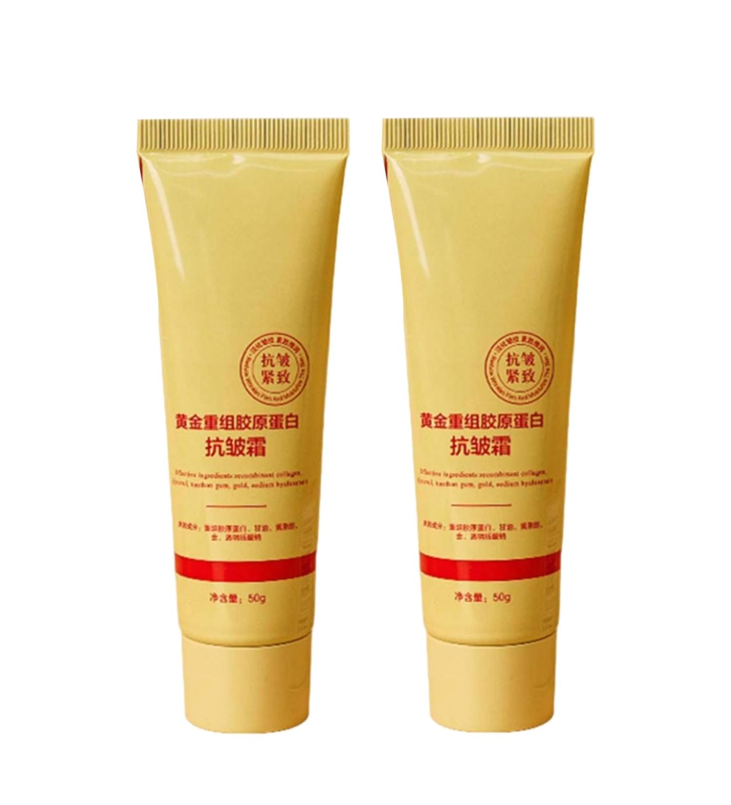 Collagen Face Cream Bio Collagen Real Deep Face Cream Anti Wrinkle Cream for Women Golden Collagen Cream Anti Wrinkle Moisturizing Face Cream Moisturizing Face Cream for Dull Skin (2) - Buy Online on GoSupps.com