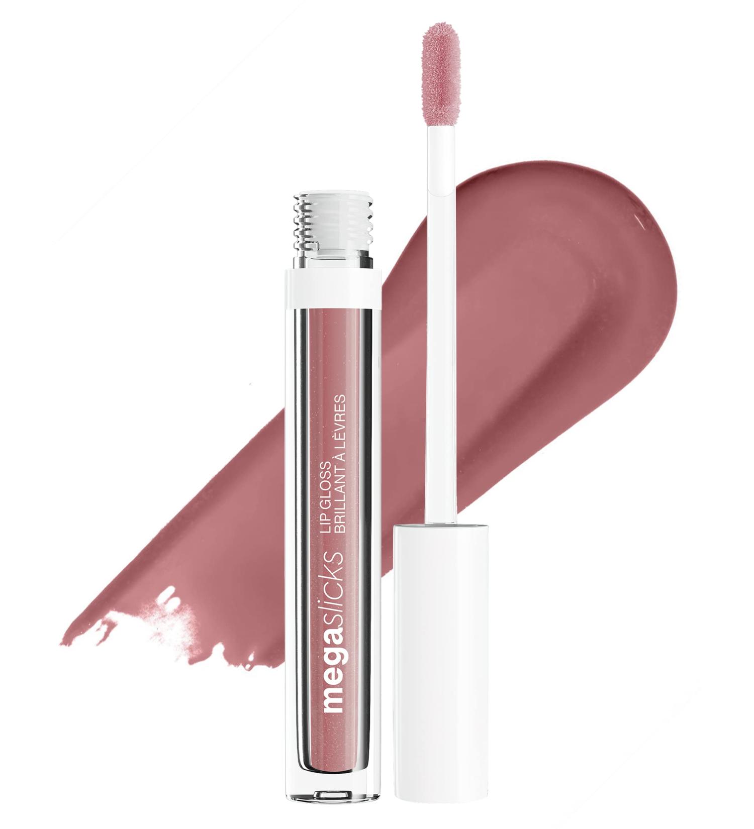 wet n wild Mega Slicks Lip Gloss | Long Lasting Hyaluronic Acid | High Shine | Rose Pink Lowkey Pink - 1 Count - Buy Online on GoSupps.com