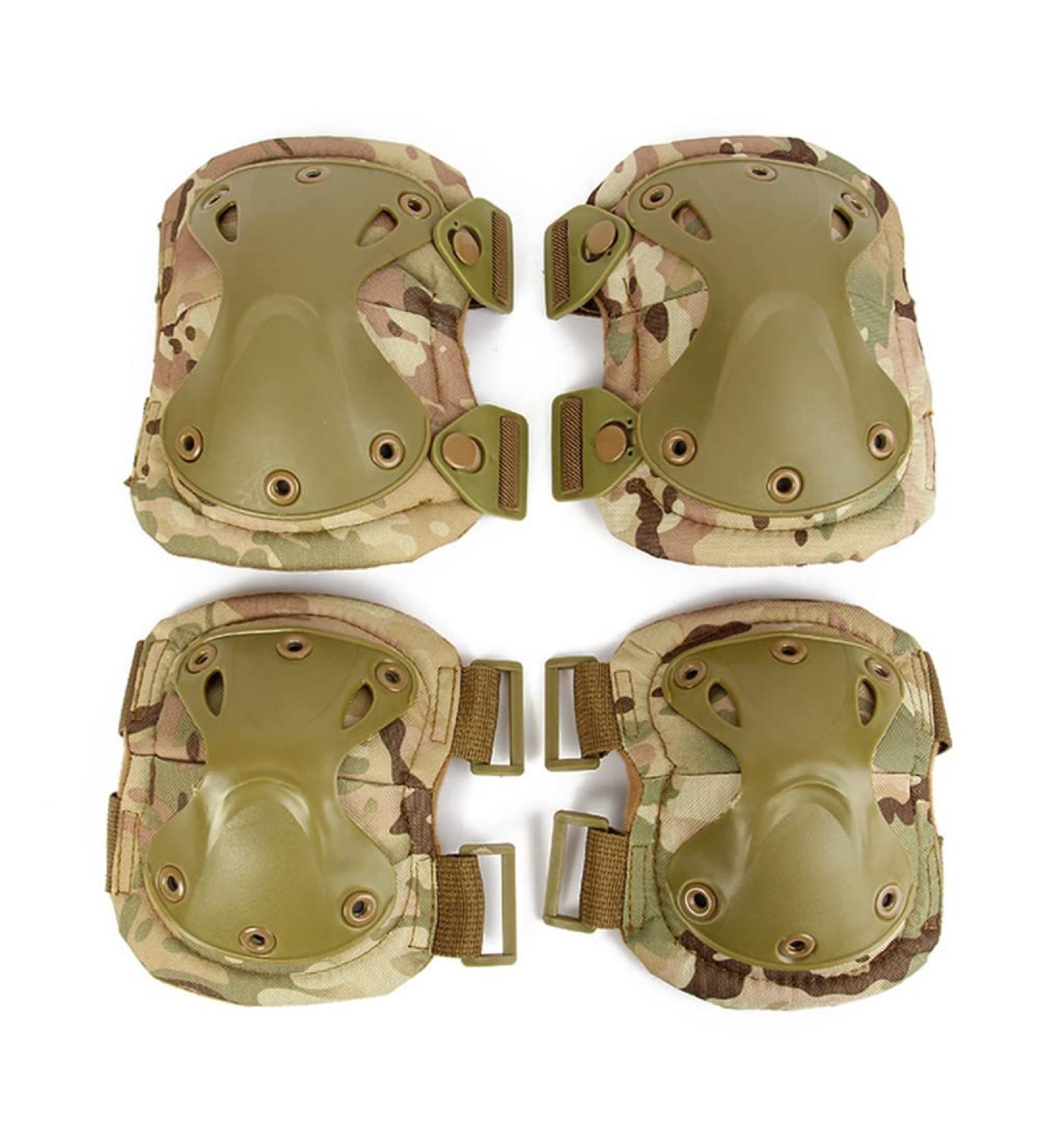 CP Camo Military Tactical Knee & Elbow Pads for Outdoor Sports - Combat, Airsoft, Paintball, Hunting | Skate Protective Gear - Buy Online on GoSupps.com