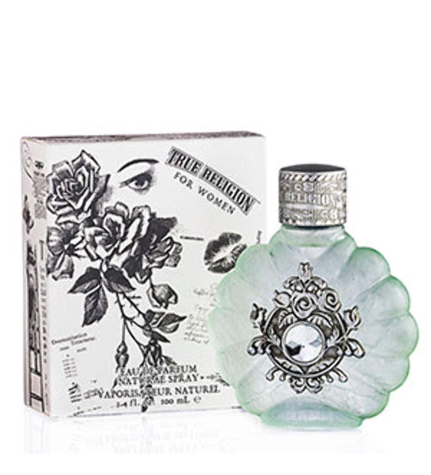 True Religion Eau de Parfum Spray for Women 3.4 Fluid Ounce Floral 3.4 Fl Oz (Pack of 1)