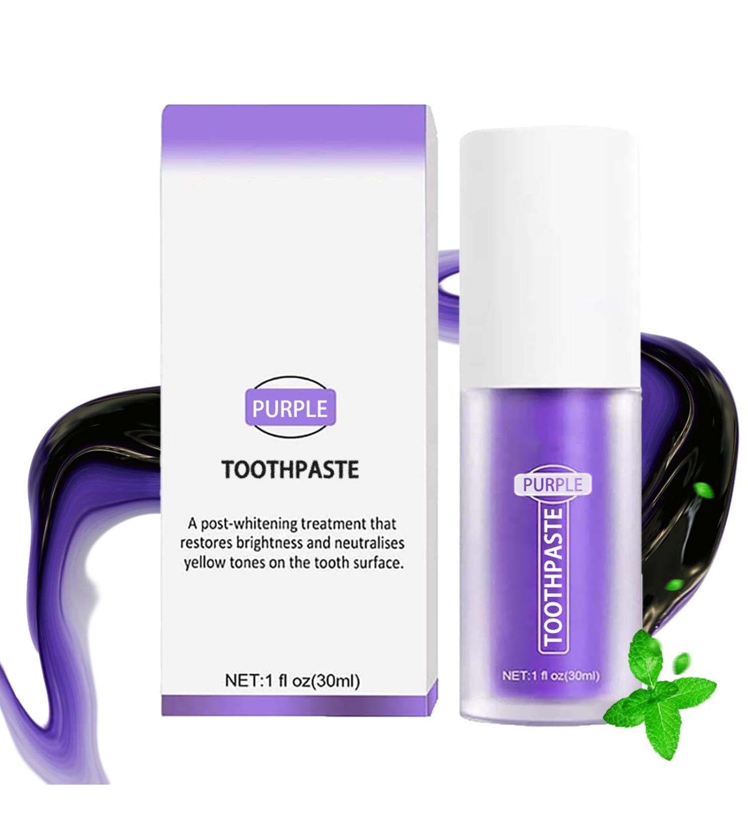 Purple Teeth Whitening Toothpaste | Brighten Your Smile | Effective White Teeth Solution - Buy Online on GoSupps.com