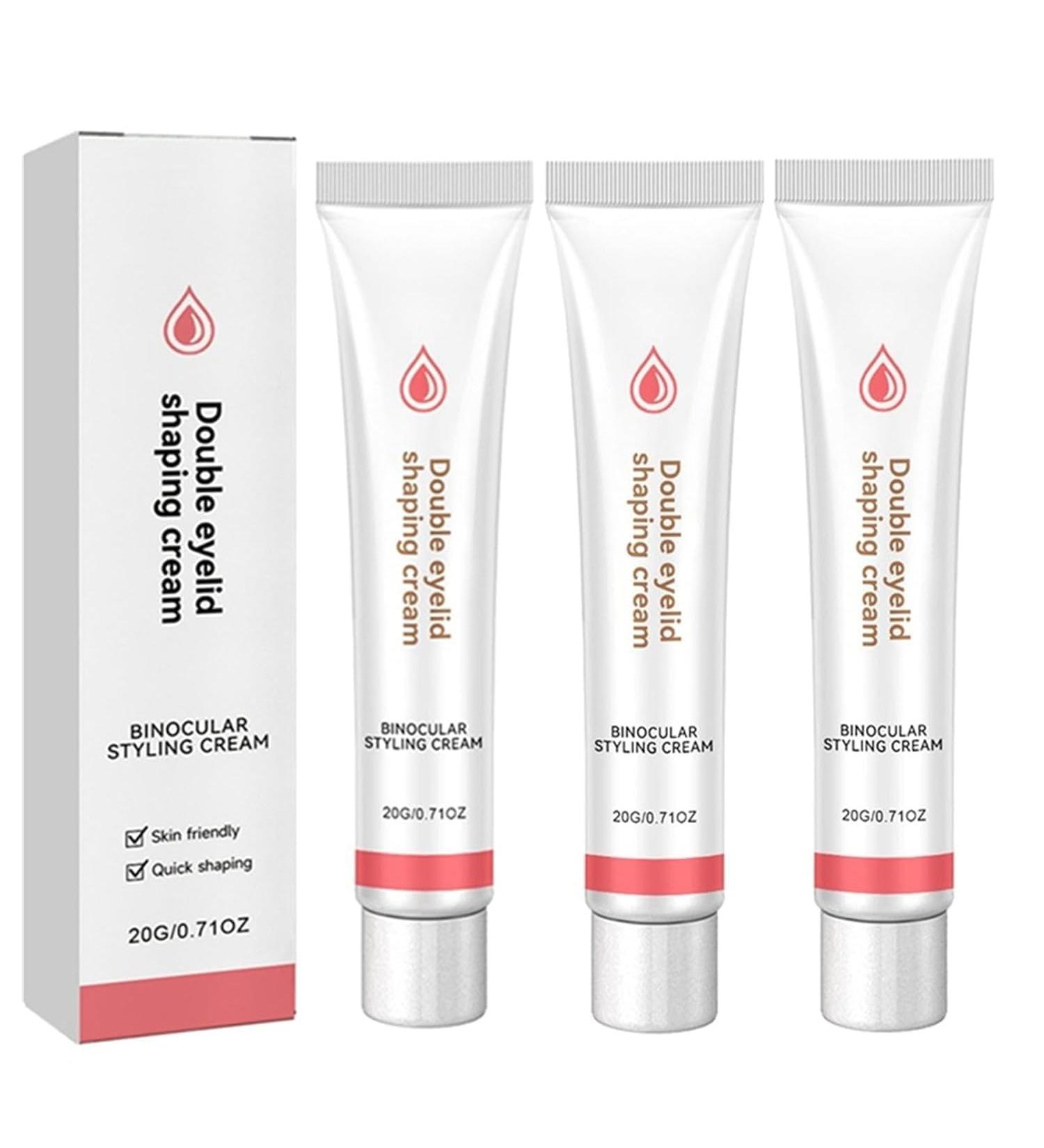 Double Eyelid Styling Cream & Tape Set - Waterproof Invisible Eyelid Shaping Cream for Perfect Eyes | 120 PCS Double Eyelid Tape Included - Buy Online on GoSupps.com