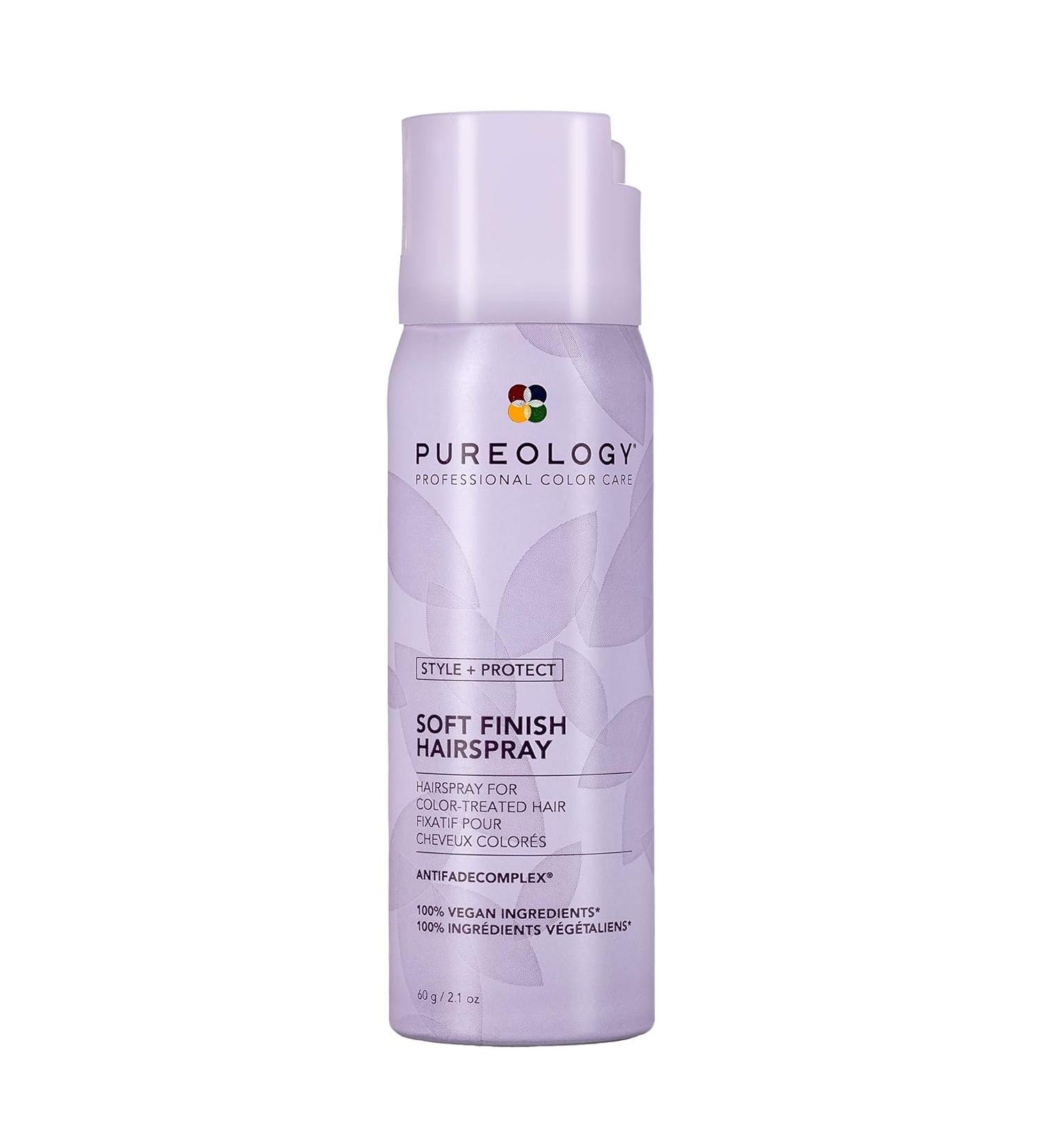 Pureology Style + Protect Soft Finish Hairspray For Color-Treated Hair - Provides Flexible Hold and Protects Color Silicone Free & Vegan 2.1 Ounce (Pack of 1) - Buy Online on GoSupps.com