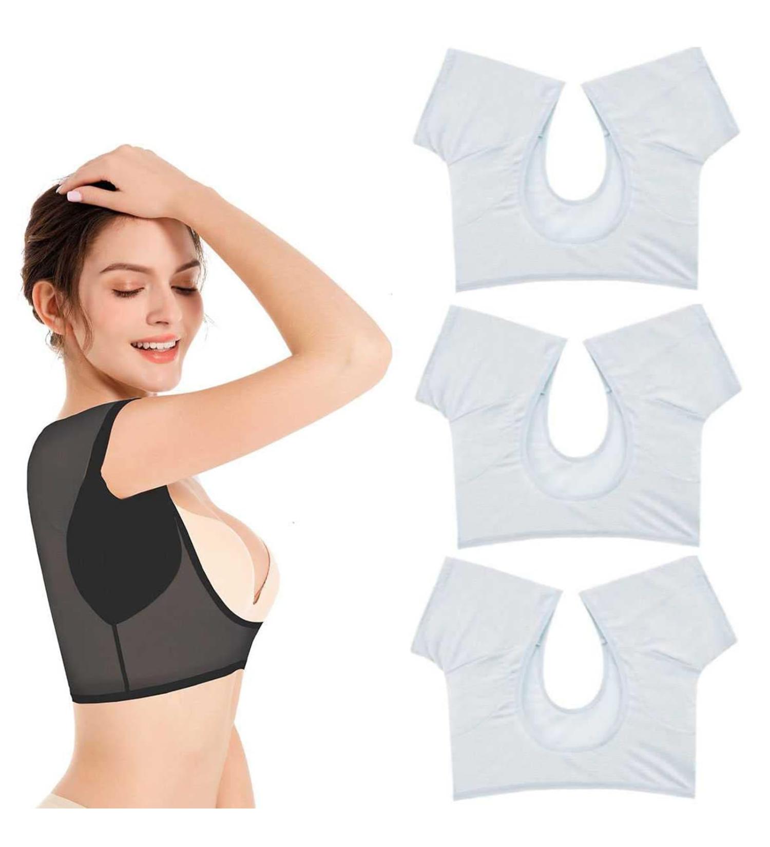 Pack of 3 underarm sweat-wicking vests Quick-Drying Underarm Sweat Vests Breathable Sweat Pads Black - Buy Online on GoSupps.com