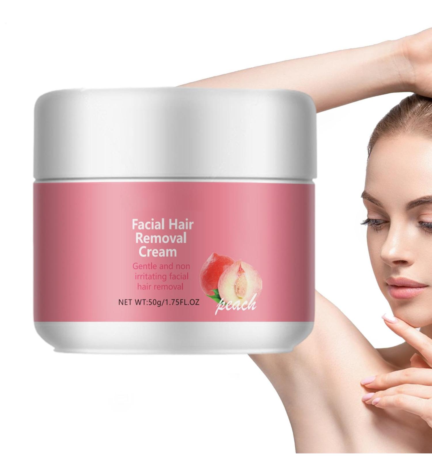  lisutupode Beauty Facial Hair Removal Cream Painless Hair Removal Cream Peach Hair Removal Cream Facial Hair Removal Natural Fast Hair Removal 50g - Buy Online on GoSupps.com