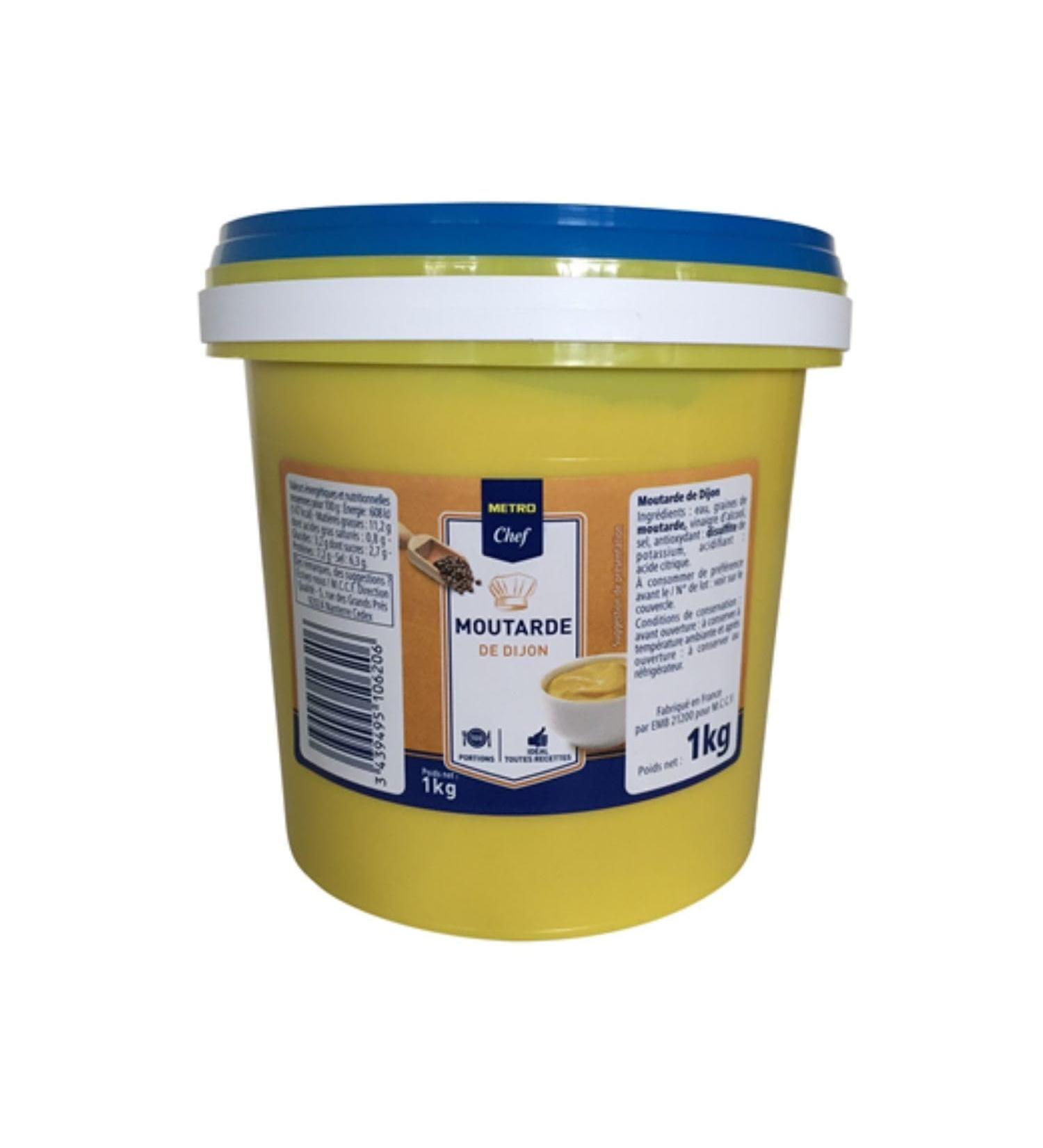 Dijon mustard bucket 1kg METRO Chef