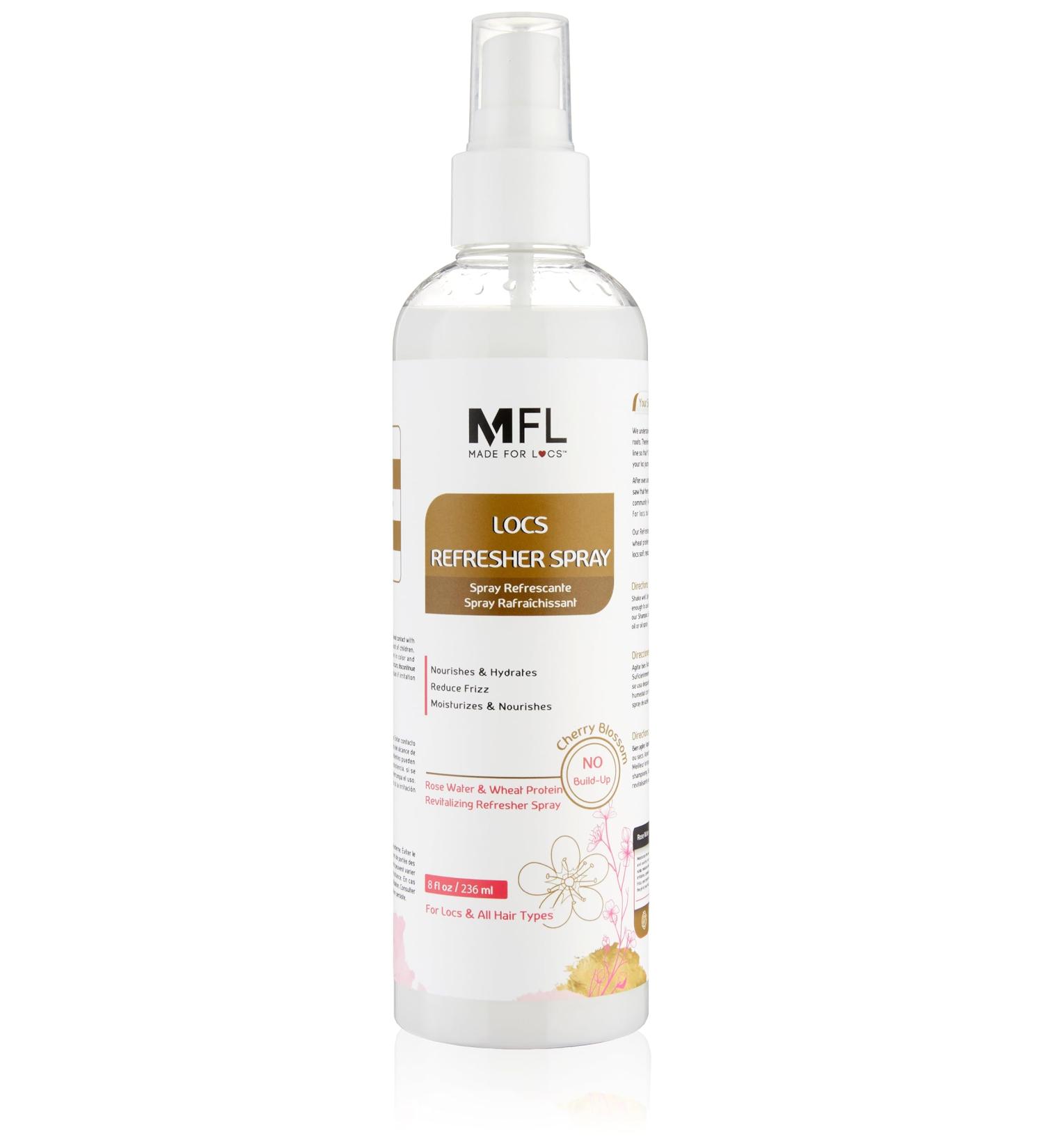 Made For Locs Vegan Rose Water Refresher Spray | Locs Moisturizer | Locs Deodorizer | Amazing Scents (Cherry Blossom 8 oz) Cherry Blossom 8 Fl Oz (Pack of 1) - Buy Online on GoSupps.com