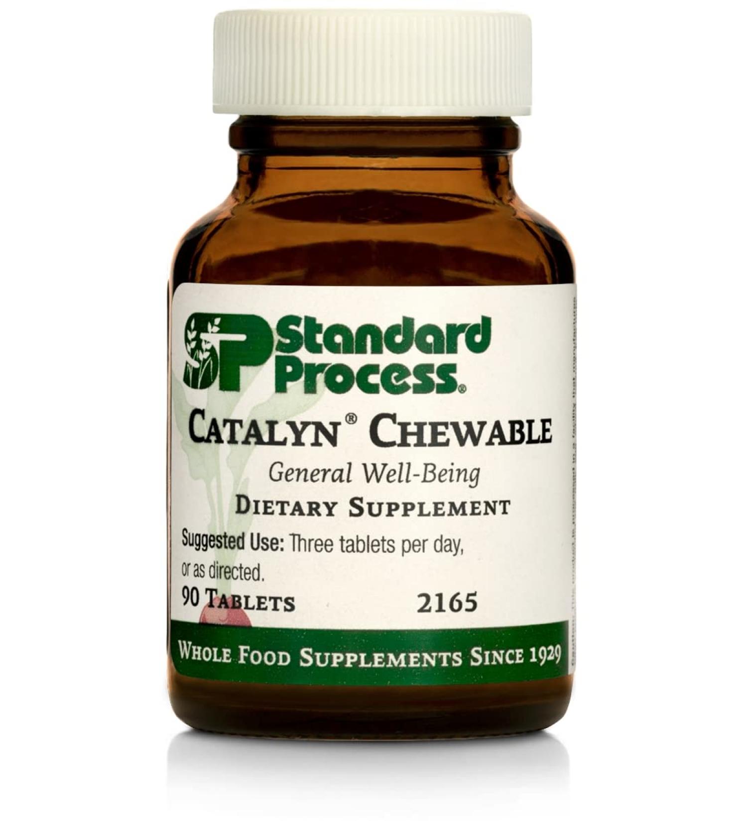 Standard Process Catalyn Chewable - Comprehensive Wellbeing Support with Vitamin D, C, A, B Vitamins & Magnesium - 90 Tablets - Buy Online on GoSupps.com