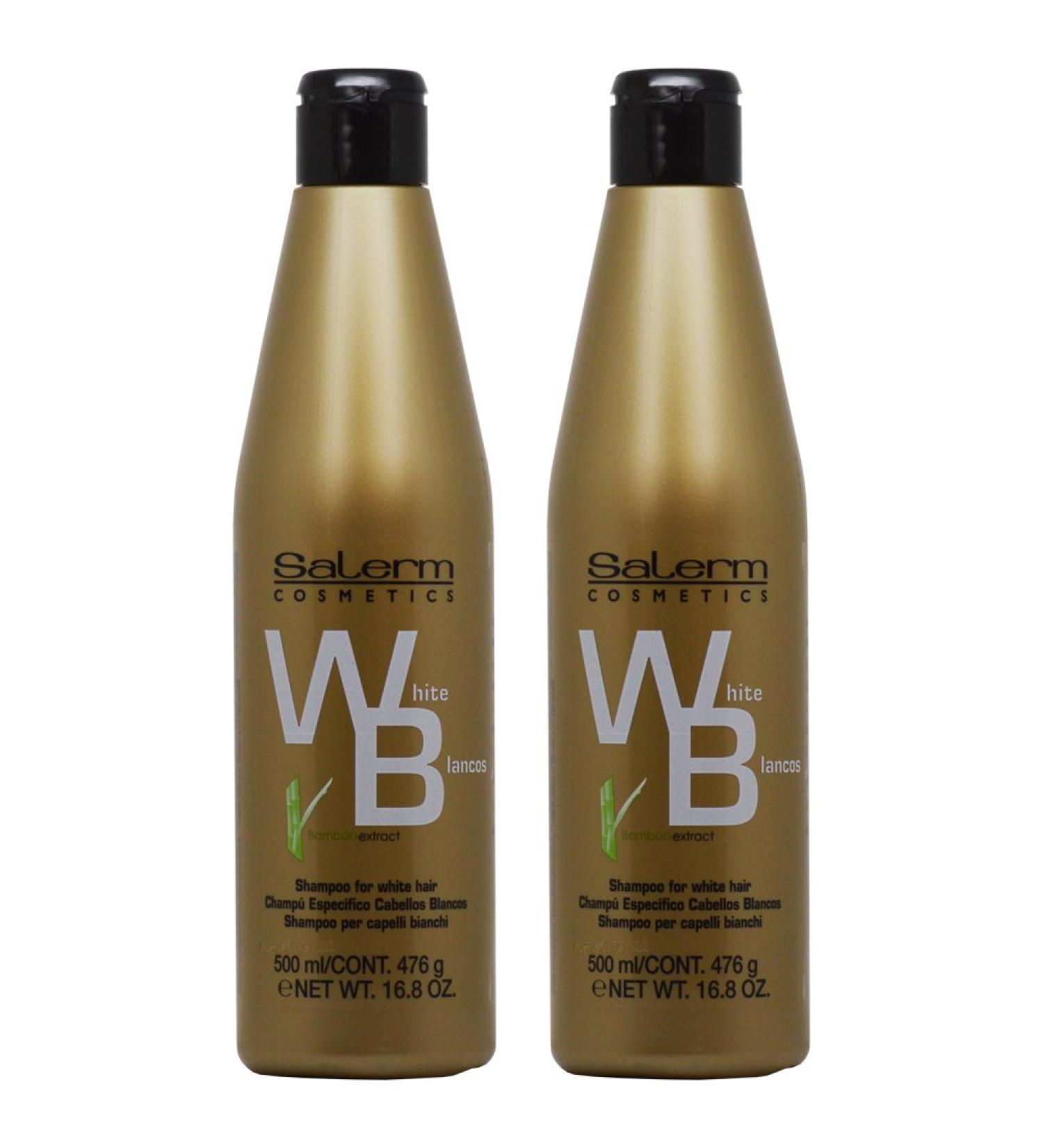 Salerm White Hair Shampoo 16.8oz "Pack of 2"
