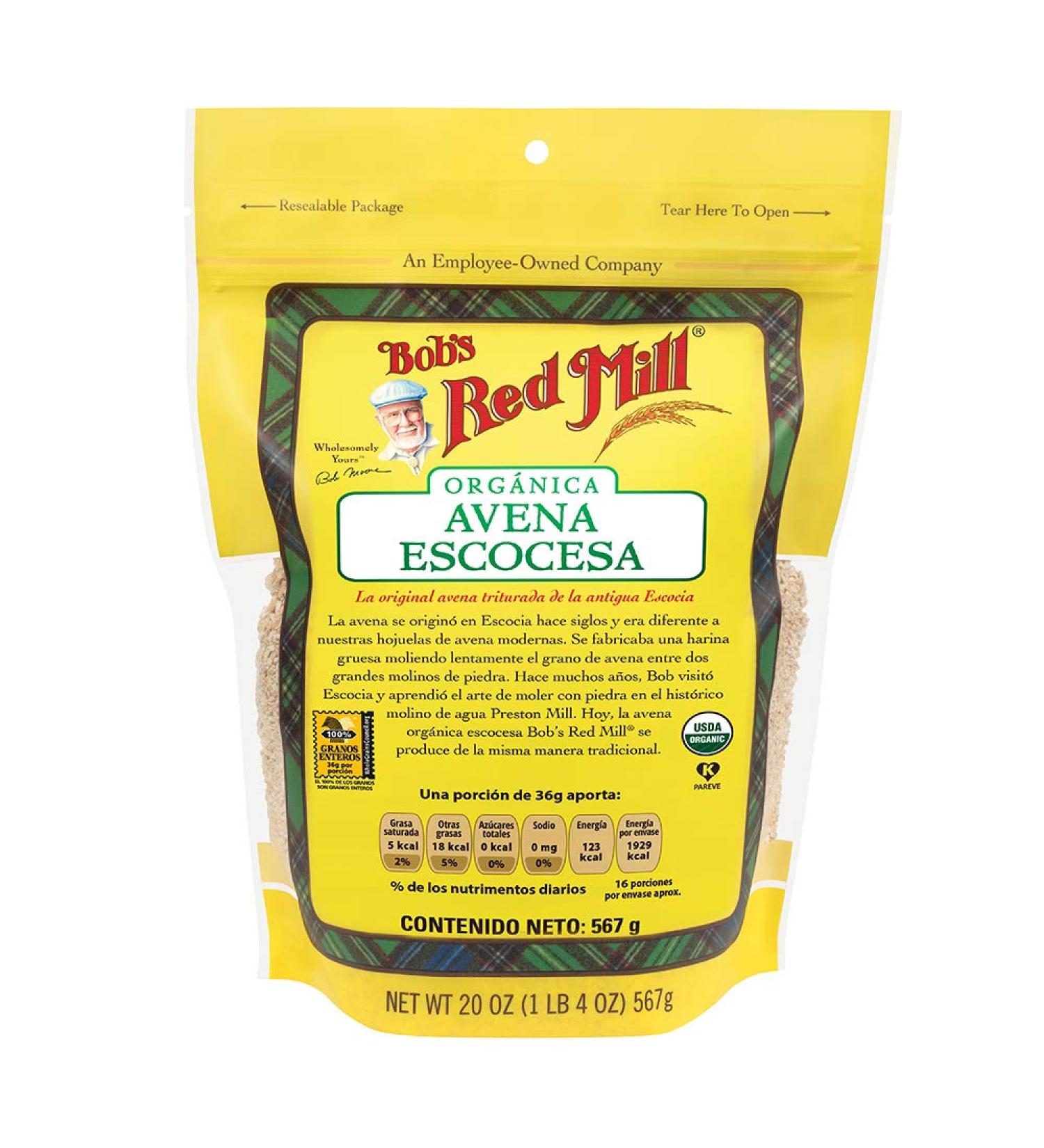 Buy Bobâ€™s Red Mill Organic Scottish Oatmeal 20 oz - Gluten-Free, Whole Grain Nutrition - Buy Online on GoSupps.com
