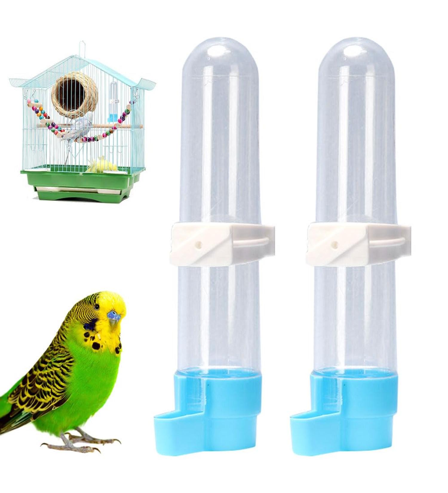 2 PCS Bird Food Drinker Parrot Automatic Water Feeder Bird Drinkers Hanging Bird Water Bottle for Parrot Budgies Parakeet Cockatiels - Buy Online on GoSupps.com