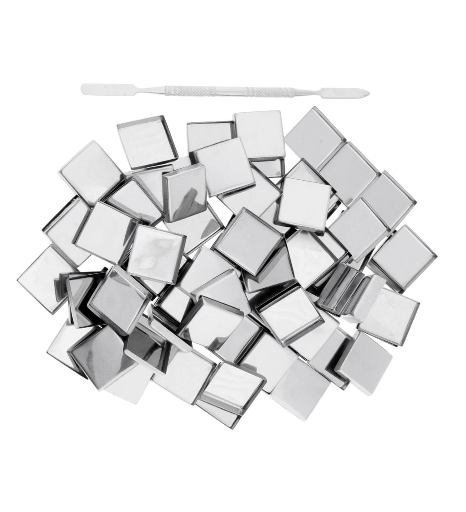 Buy 100 Empty Metal Pans with 26mm Rod - Ideal for Crafting & DIY Projects | International Shipping Available - Buy Online on GoSupps.com