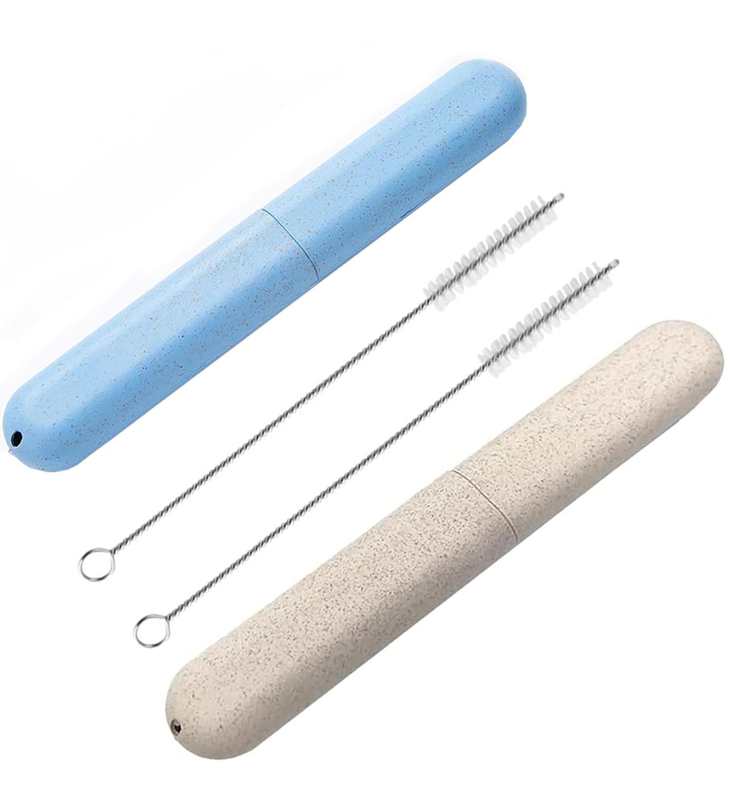 Ilamvie Portable Toothbrush Set - 2 Travel Brushes & Protective Case - Ideal for Families & Travel - Buy Online on GoSupps.com