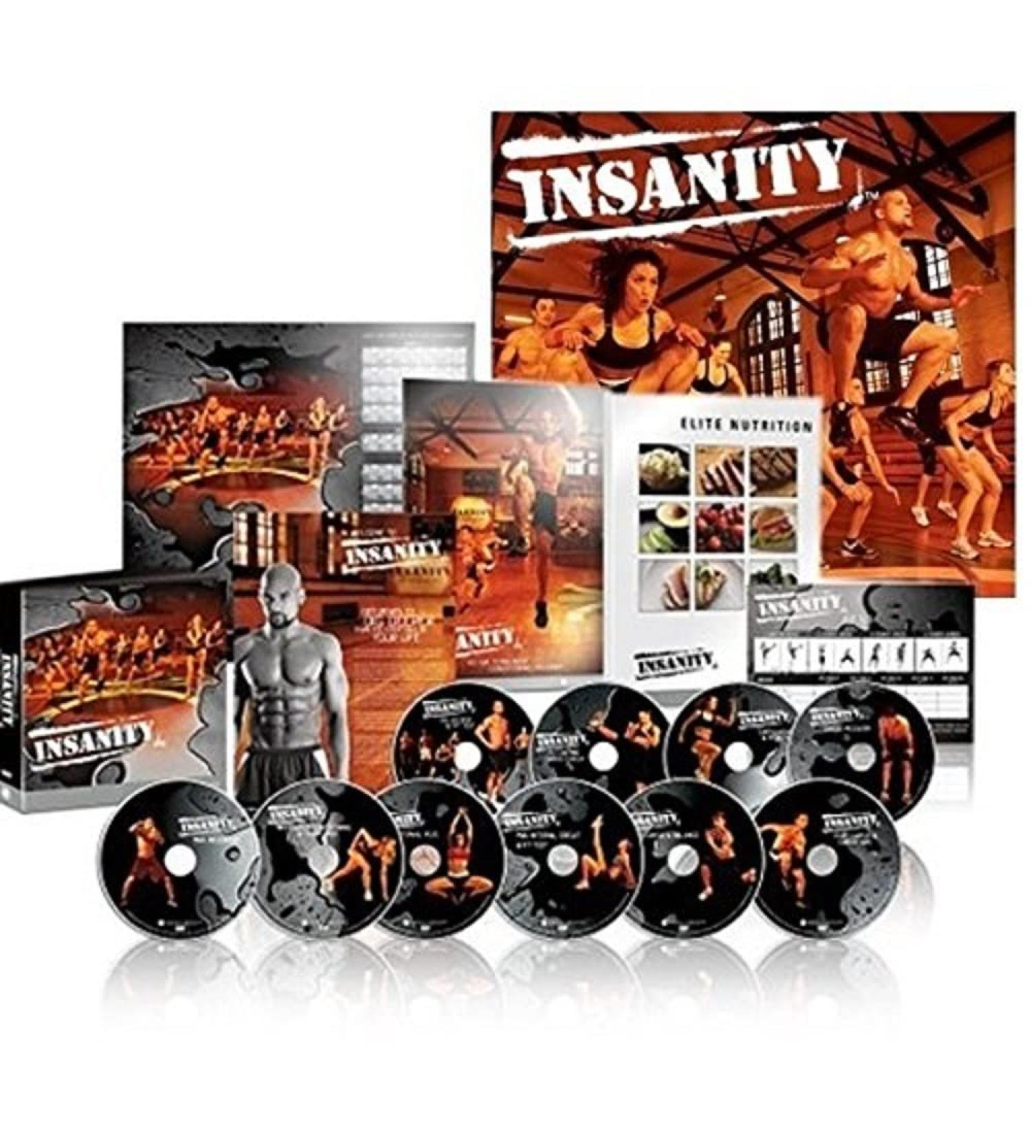 Insanity 60 Day Total Body Conditioning Program - 14 DVD Workout Exercise Videos Base Kit - Buy Online on GoSupps.com