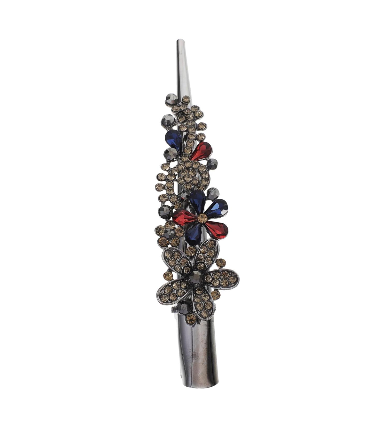 Minkissy Womens Hair Clips Metal Bill Clip 1Pc Large Alligator Hair Clips Rhinestone Duckbill Clips Crocodile Barrettes for Styling Hairdressing () Rhinestone Duckbill Clip Rhinestone Hair Clip Colorful - Buy Online on GoSupps.com