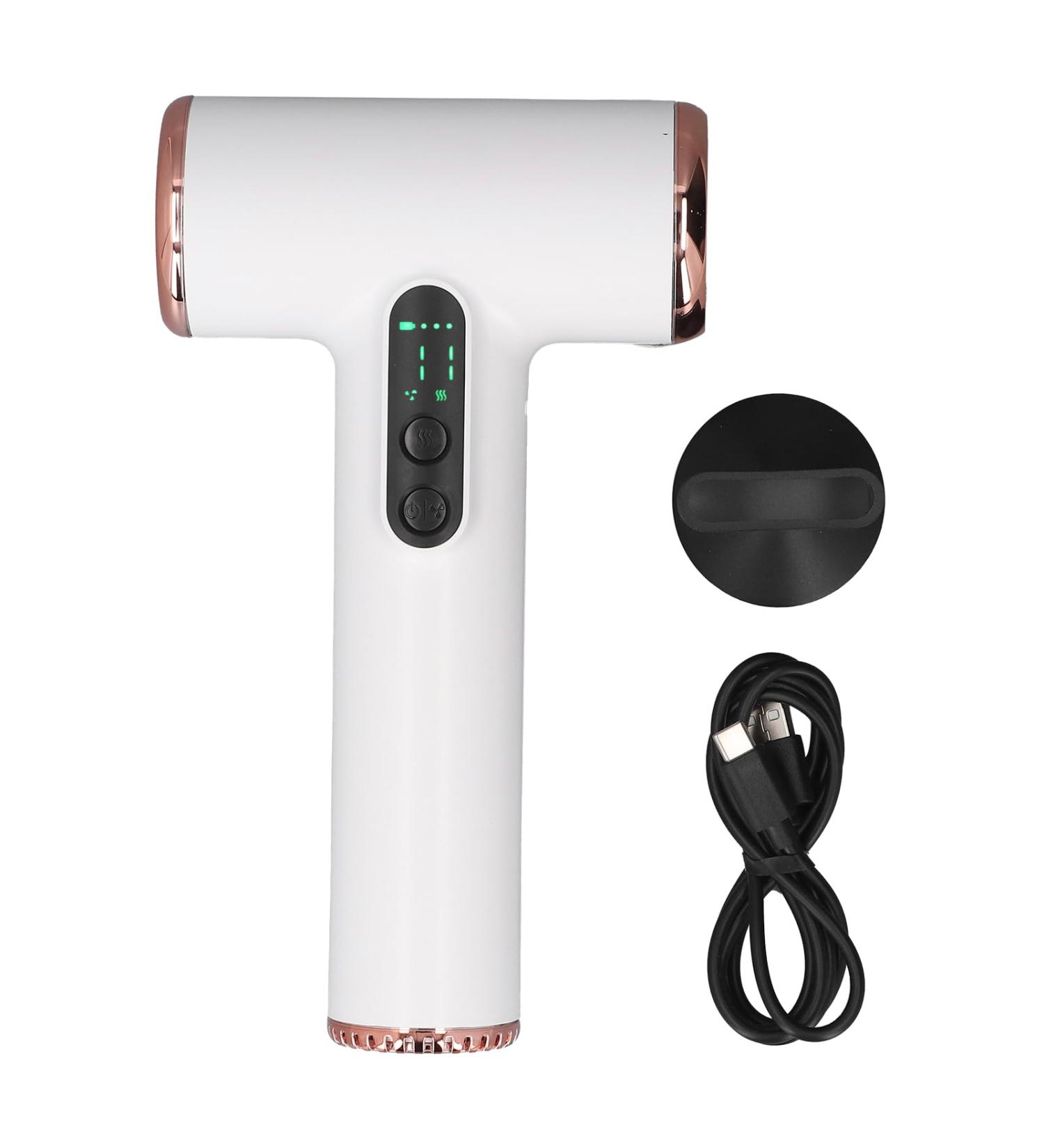 Portable Cordless Hair Dryer Fast Drying Rechargeable Blow Dryer USB Cordless Blow Dryer with 15000mAh Battery Professional Blower Hair Dryer for Travel Outdoor Dormitory - Buy Online on GoSupps.com