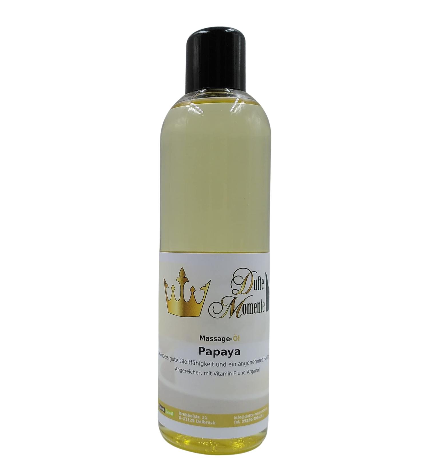 Billing Moments Papaya Massage Oil 250ml - Natural & Paraffin-Free Ideal for Professionals - Shop Internationally - Buy Online on GoSupps.com