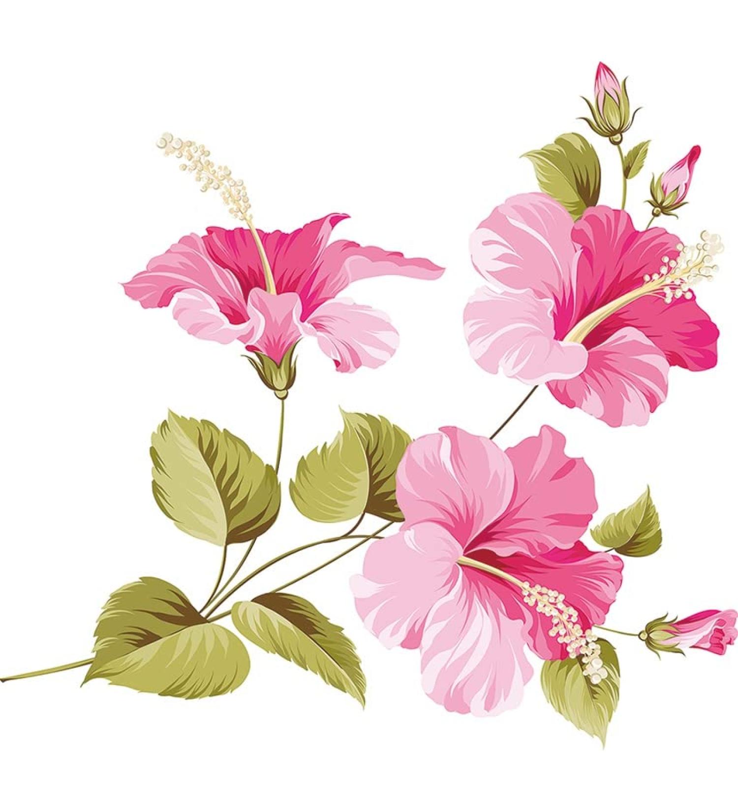 DopeTattoo 6 Sheets Flower Hibiscus Temporary Tattoos for Adults and Kids - Tropical Plant Stickers for Arms, Legs, Chest, and More - Buy Online on GoSupps.com
