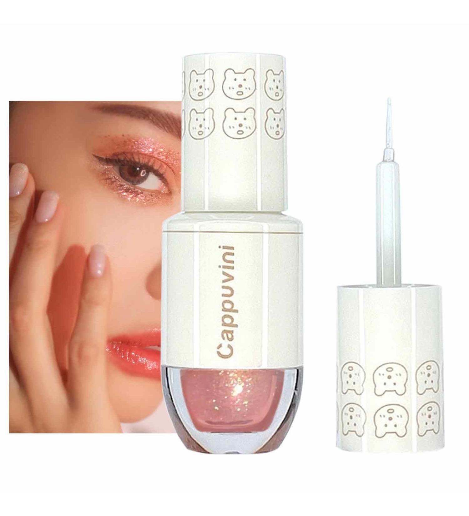 Bowling Liquid Eyeshadow Highlighter Silkworm | Sparkly Bowling Eyeshadow 0.05oz Eyeshadow Makeup Shimmering Eye Shadow Flash Sequin for Girls Women Fovolat 02 - Buy Online on GoSupps.com