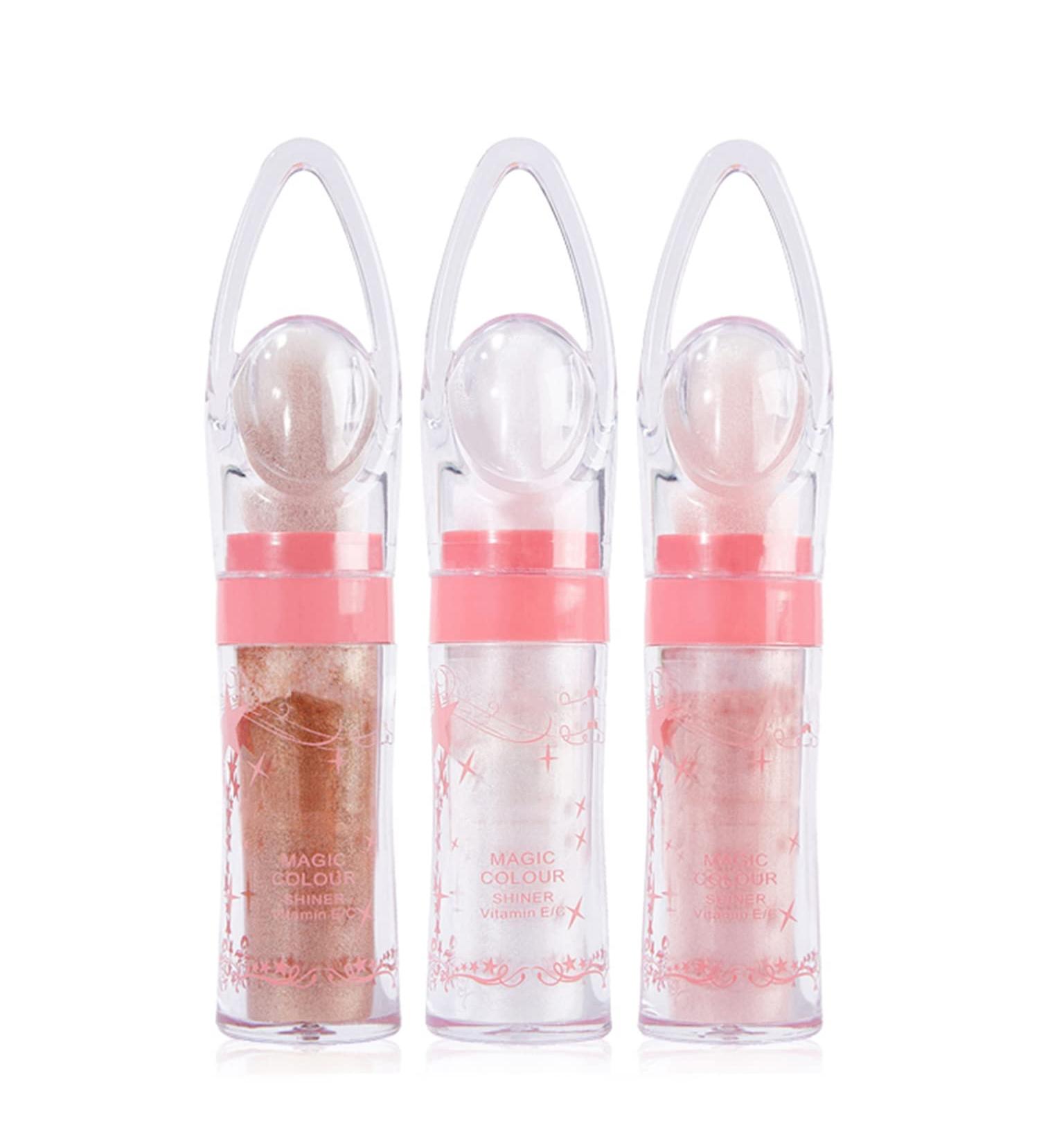 Shimmer Highlighter Powder Stick Set - Fairy Glitter Sparkle for Face, Eyes, Lips, Hair and Body (Pack of 3) - Buy Online on GoSupps.com