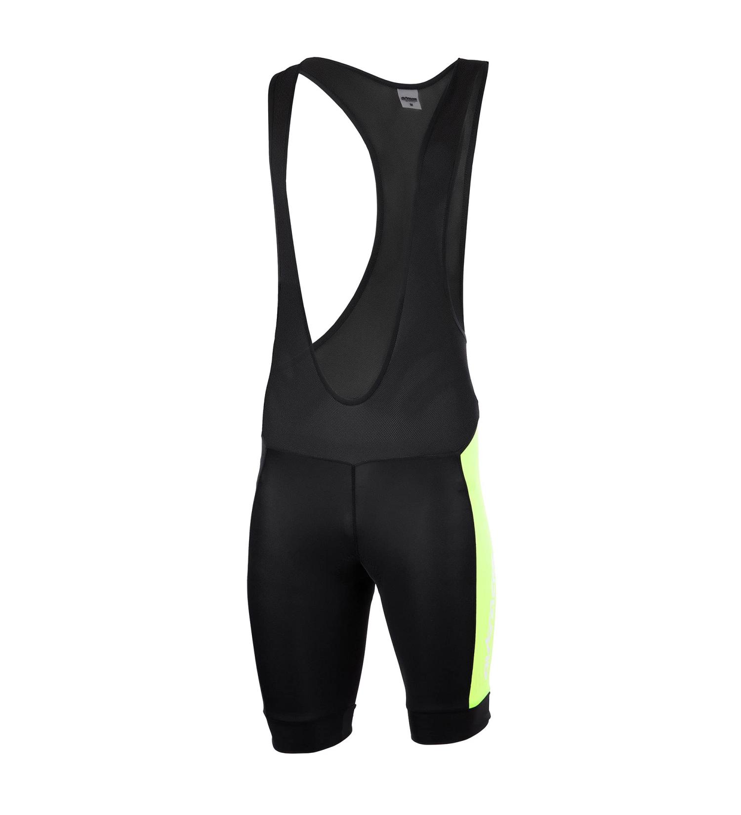 Buy Airtracks Men's Functional Bicycle Pants | Bib Wheel Pants with 3D Coolmax Cushion | Breathable & Reflective - L Black/Neon - International Shipping Available - Buy Online on GoSupps.com