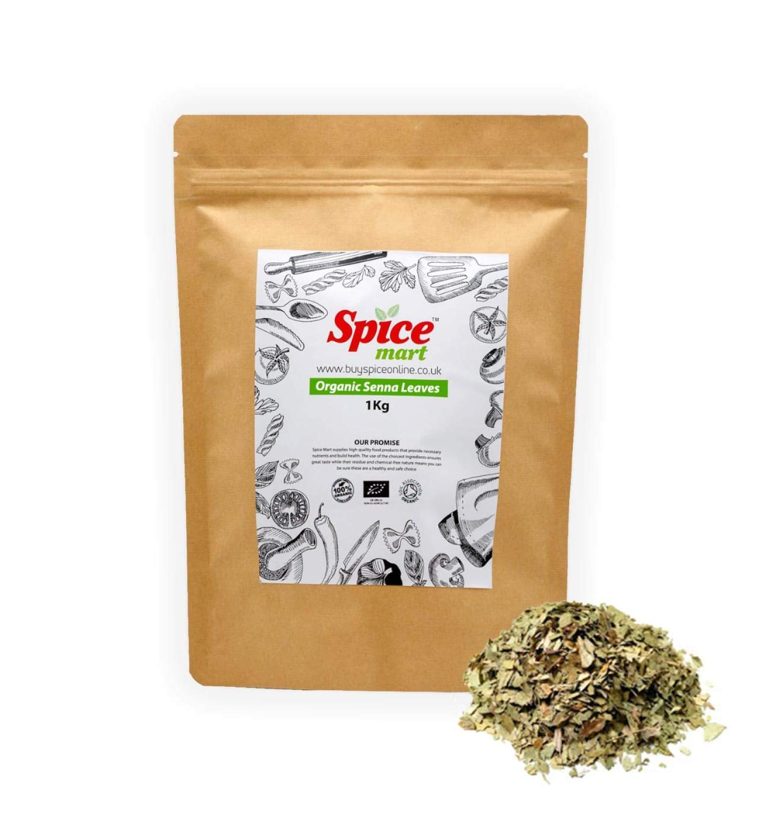 Organic Senna Leaves | Leaf Premium Quality Free P&P Certified by Soil Association (90g) - Buy Online on GoSupps.com