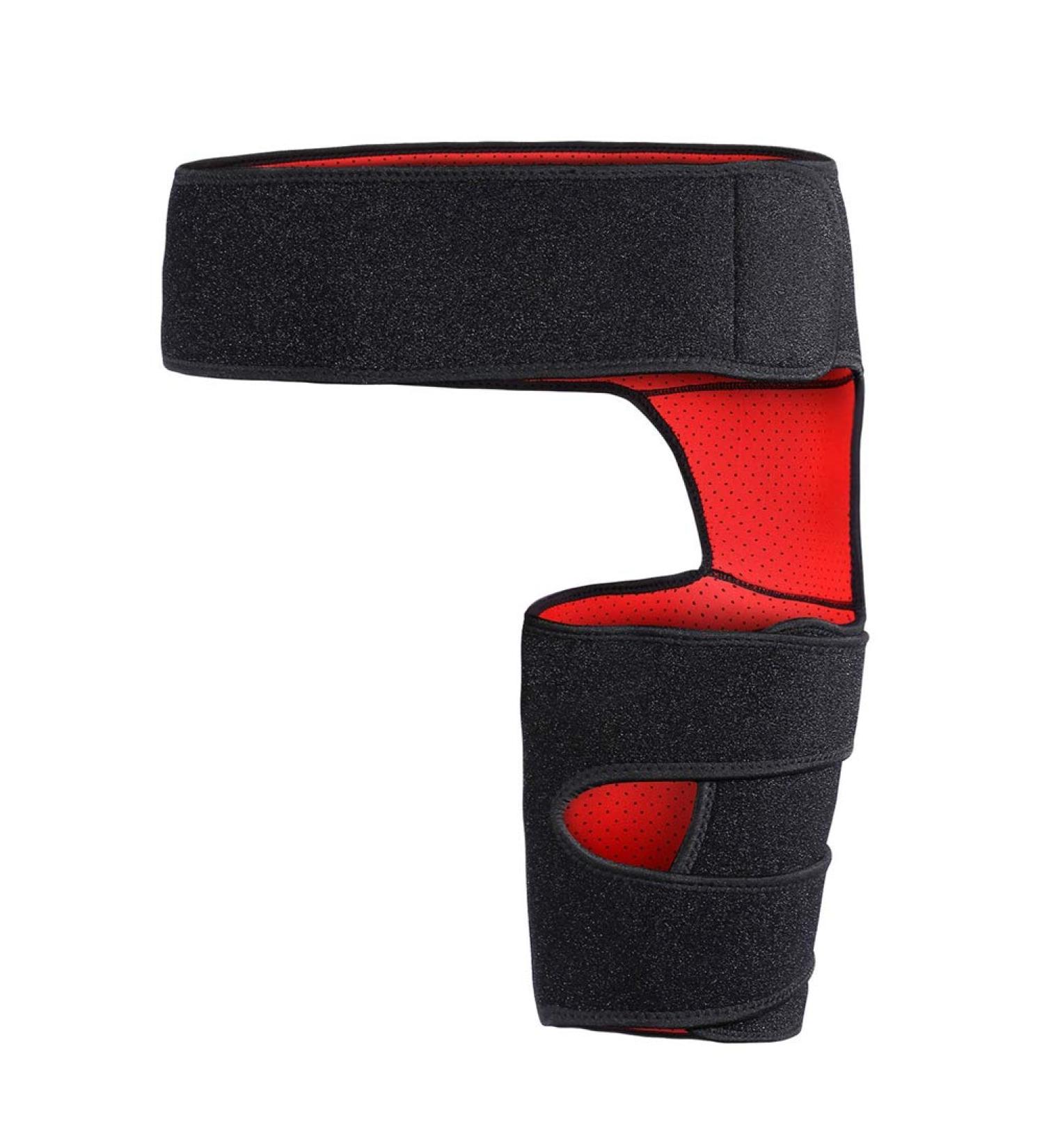 Adjustable Thigh Brace for Pain Relief | Neoprene Groin Support | Posture & Strain Relief - Buy Online on GoSupps.com