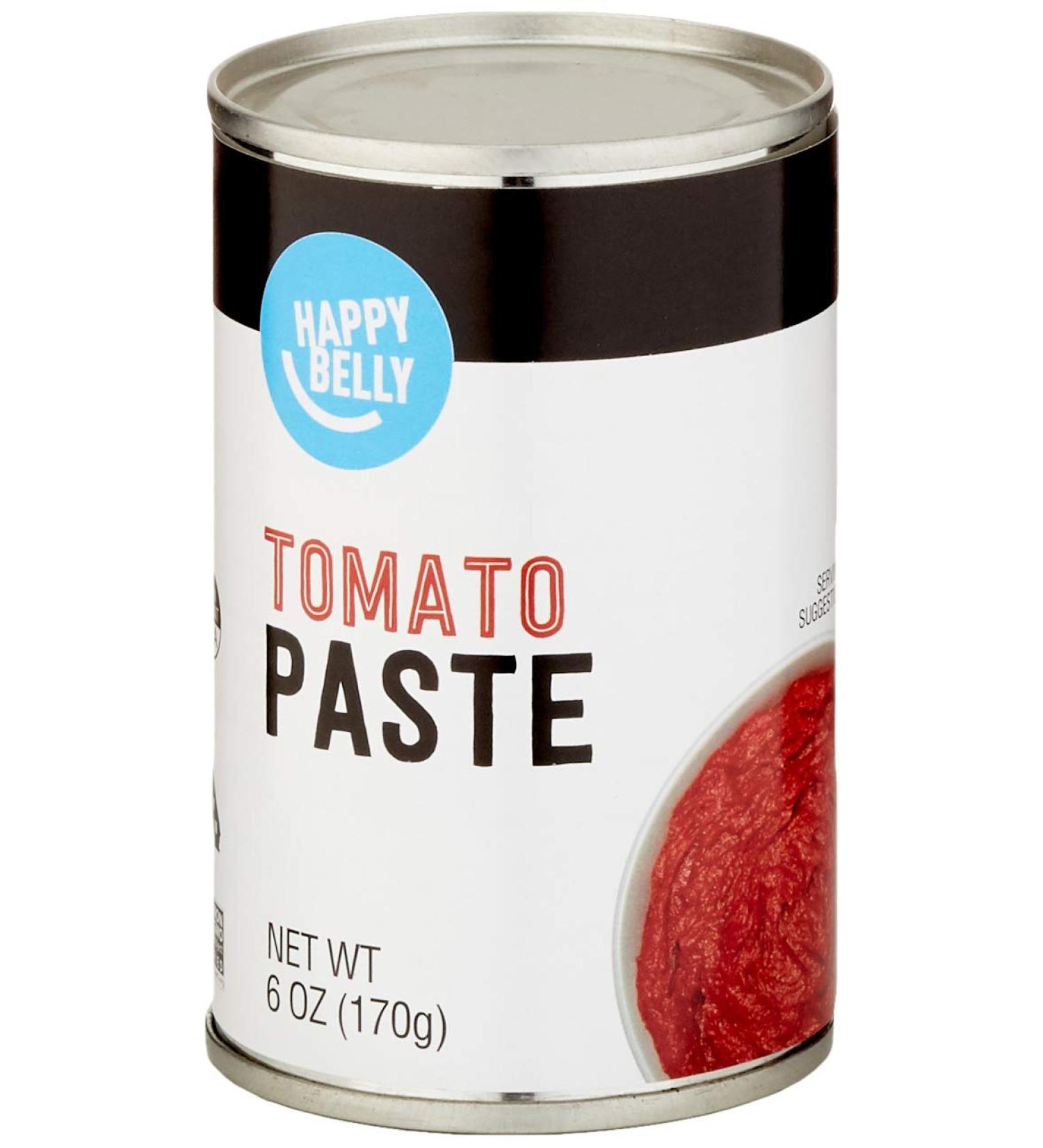 Happy Belly Tomato Paste 6oz - Rich & Flavorful | Amazon Brand - Buy Online on GoSupps.com