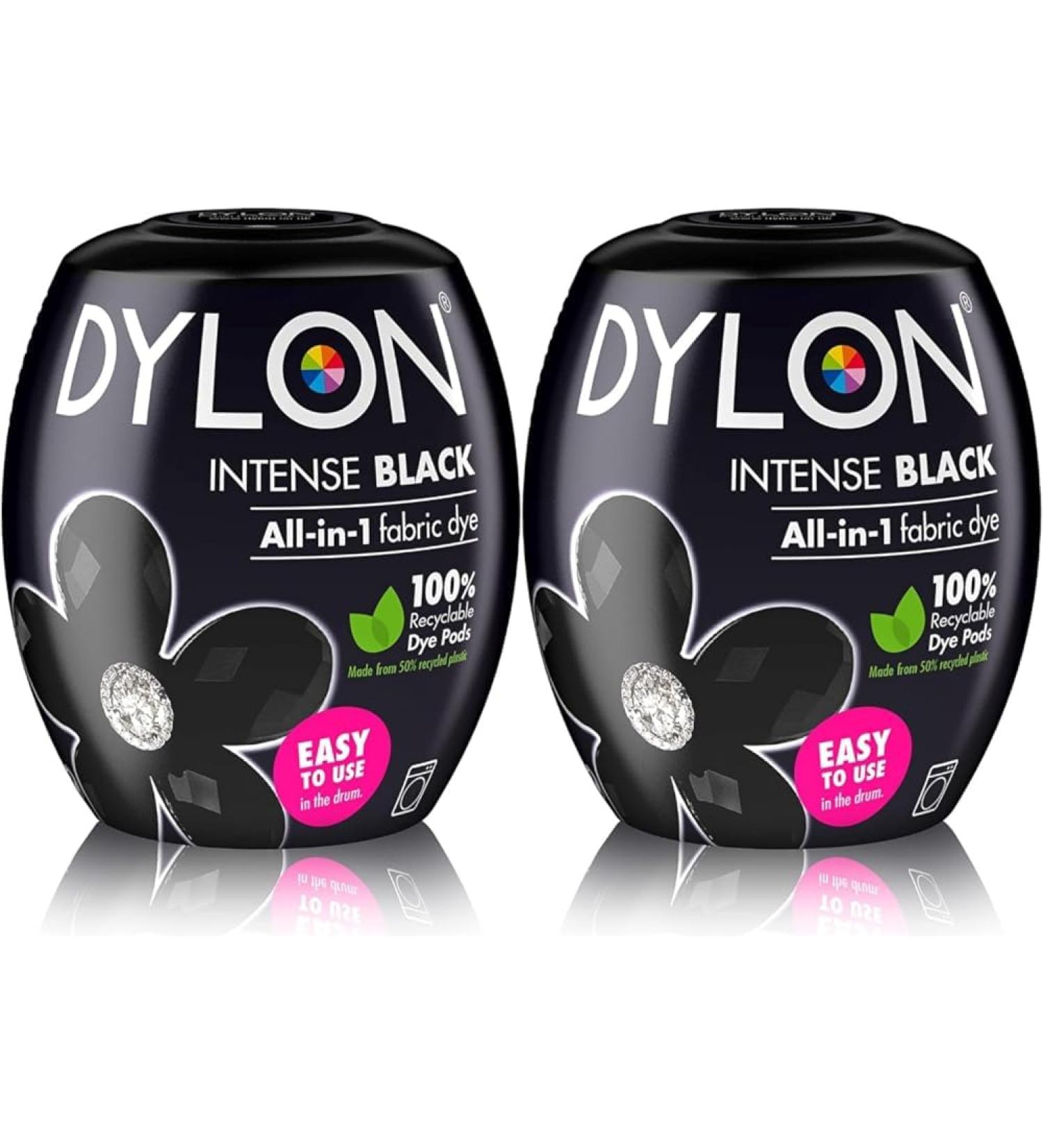 Dylon Washing Machine Fabric Dye Pod Intense Black 350g Packaging May Vary (Pack of 2) - Buy Online on GoSupps.com