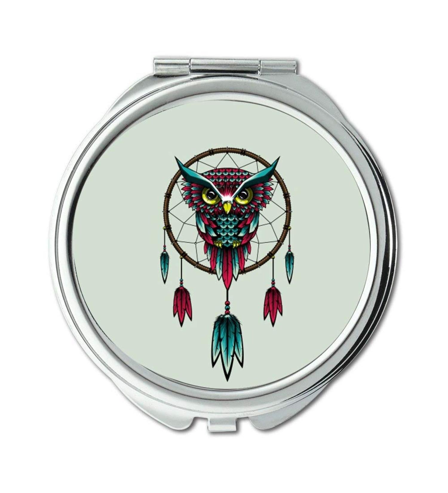 Mirror Compact Mirror owl baby owl bird dreamcatcher art pocket mirror portable mirror - Buy Online on GoSupps.com