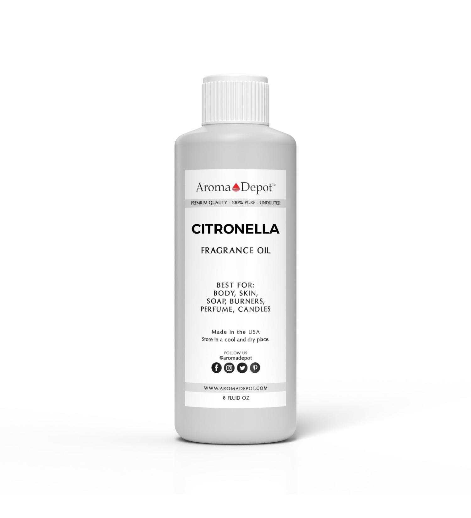 Citronella 8oz Fragrance Oil - Perfect for DIY Candles Bath Bombs Body Butters & More | International Shipping Available - Buy Online on GoSupps.com