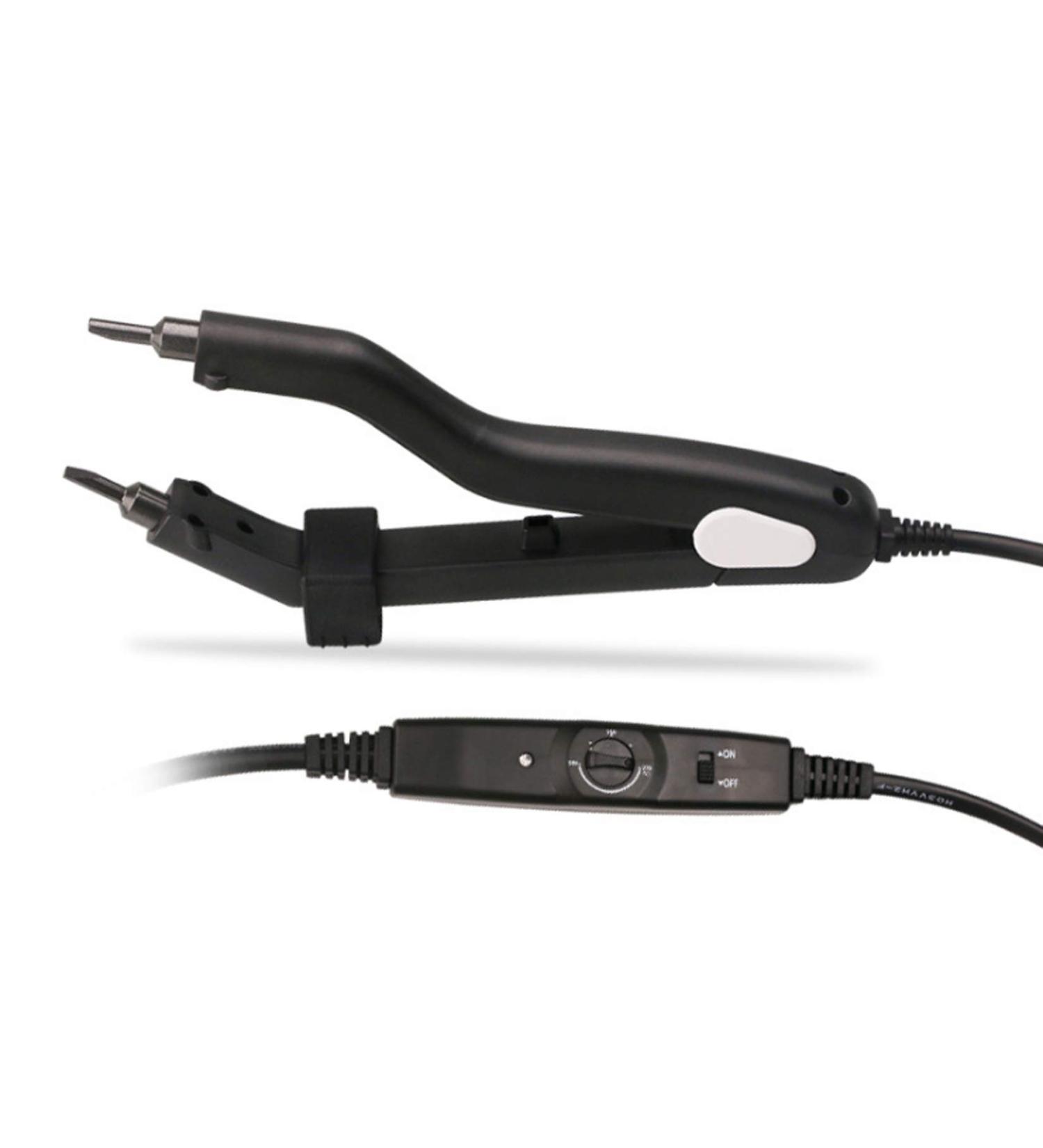 Fiunkes Heat Hair Connector Adjustable Temperature Heating Tip Hair Extension Iron Fusion Hair Extension Iron Keratin Bonding Tools - Buy Online on GoSupps.com